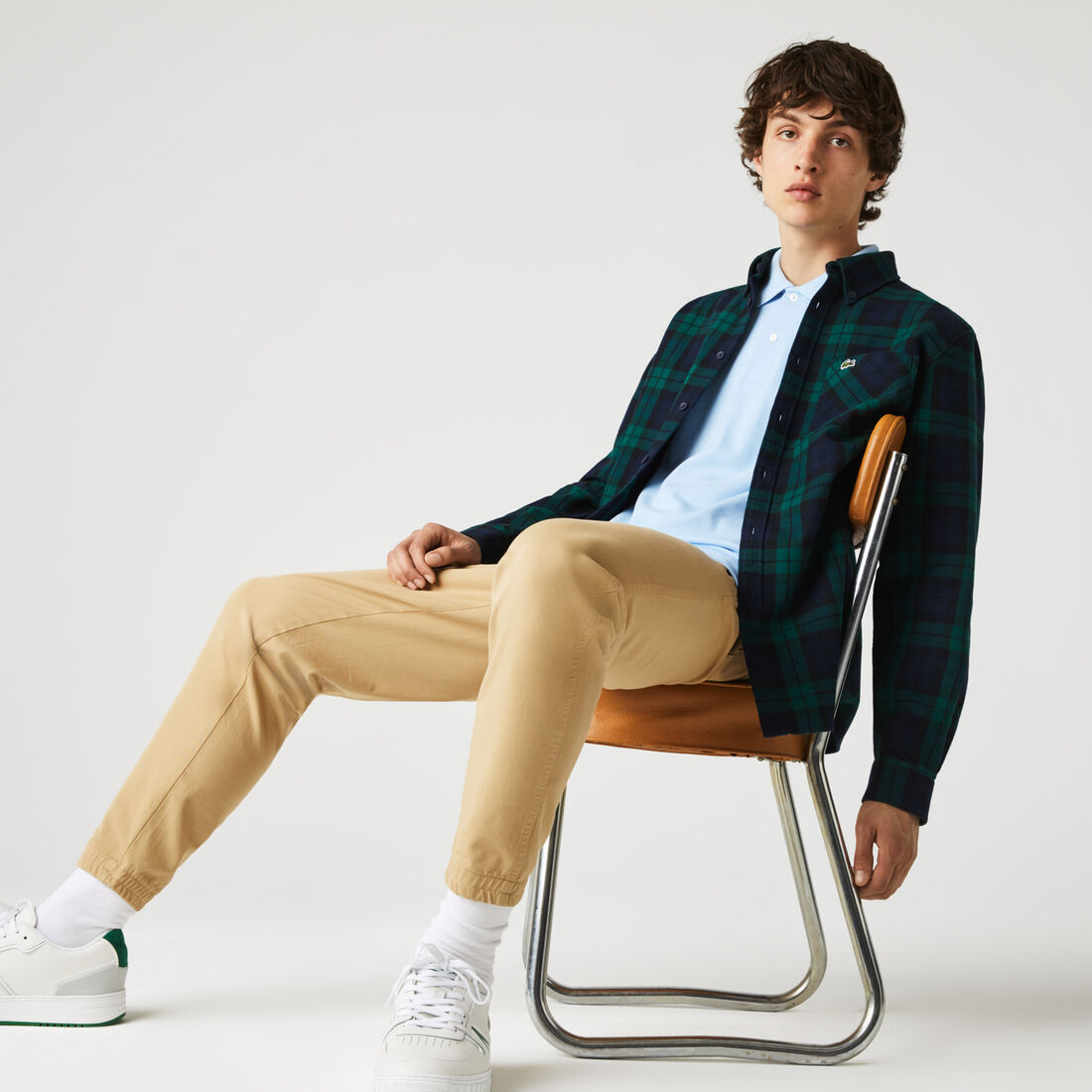 Men's Regular Fit Checkered Thick Flannel Overshirt Men's Regular Fit Checkered Thick Flannel Overshirt