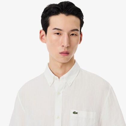 Short Sleeved Linen Shirt