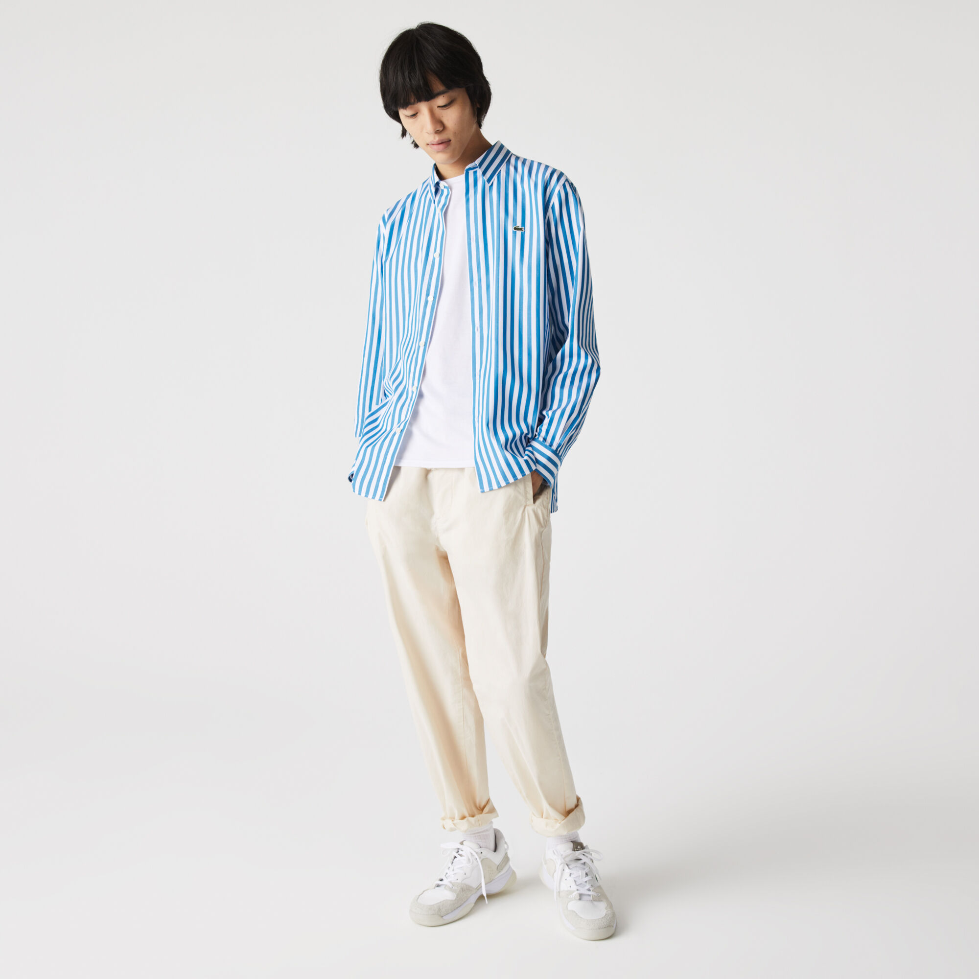 Men’s Regular Fit Striped Poplin Shirt Men’s Regular Fit Striped Poplin Shirt