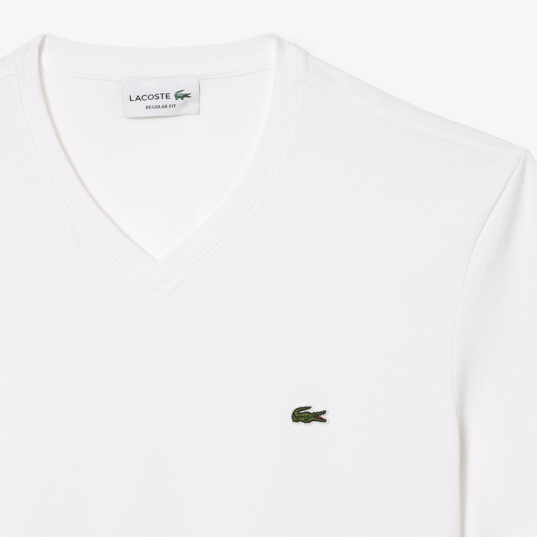 تيشيرت قطن بفتحة رقبة حرف V للرجال