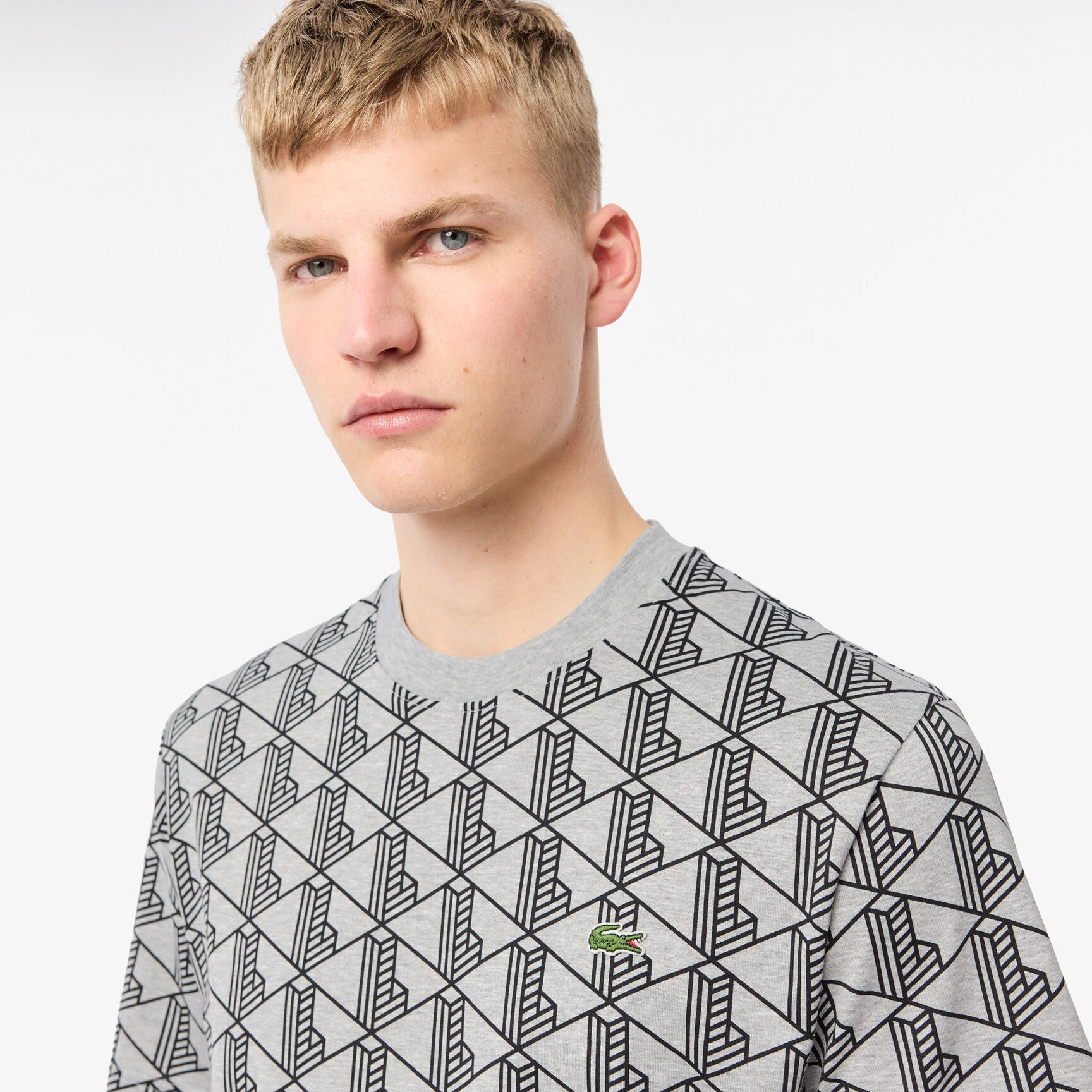 تيشيرت قطن مونوغرام تيشيرت قطن مونوغرام