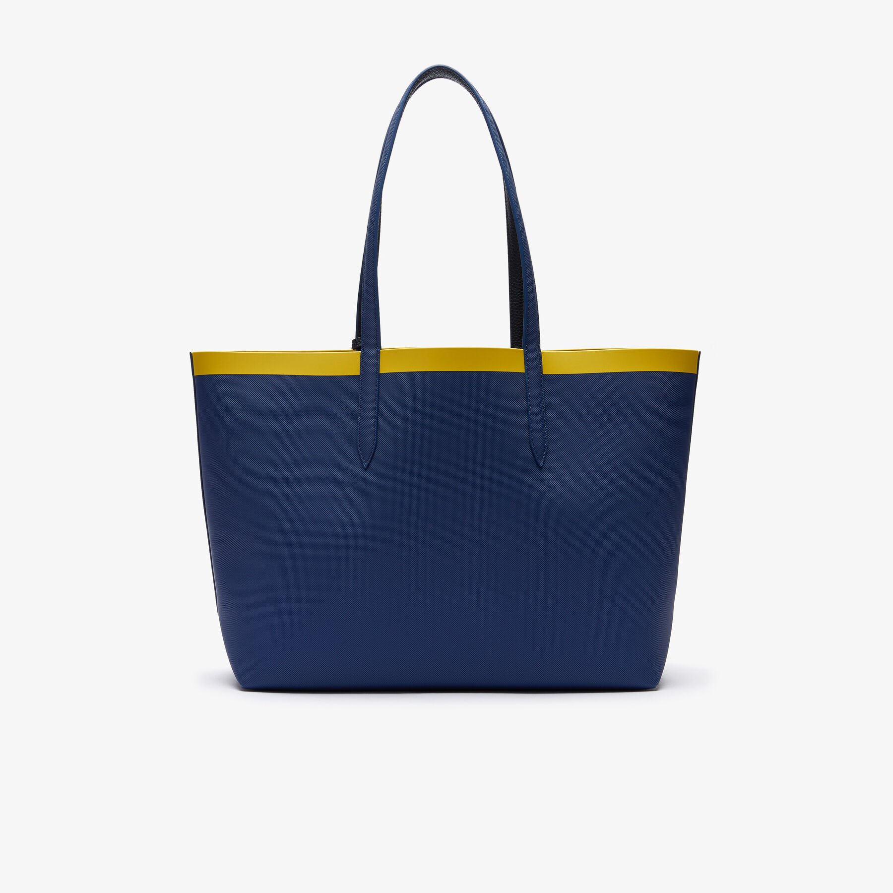 Women's Anna Reversible Contrast Band Coated Canvas Tote Bag lacoste women s anna reversible contrast band coated canvas tote bag