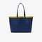 Women's Anna Reversible Contrast Band Coated Canvas Tote Bag lacoste women s anna reversible contrast band coated canvas tote bag