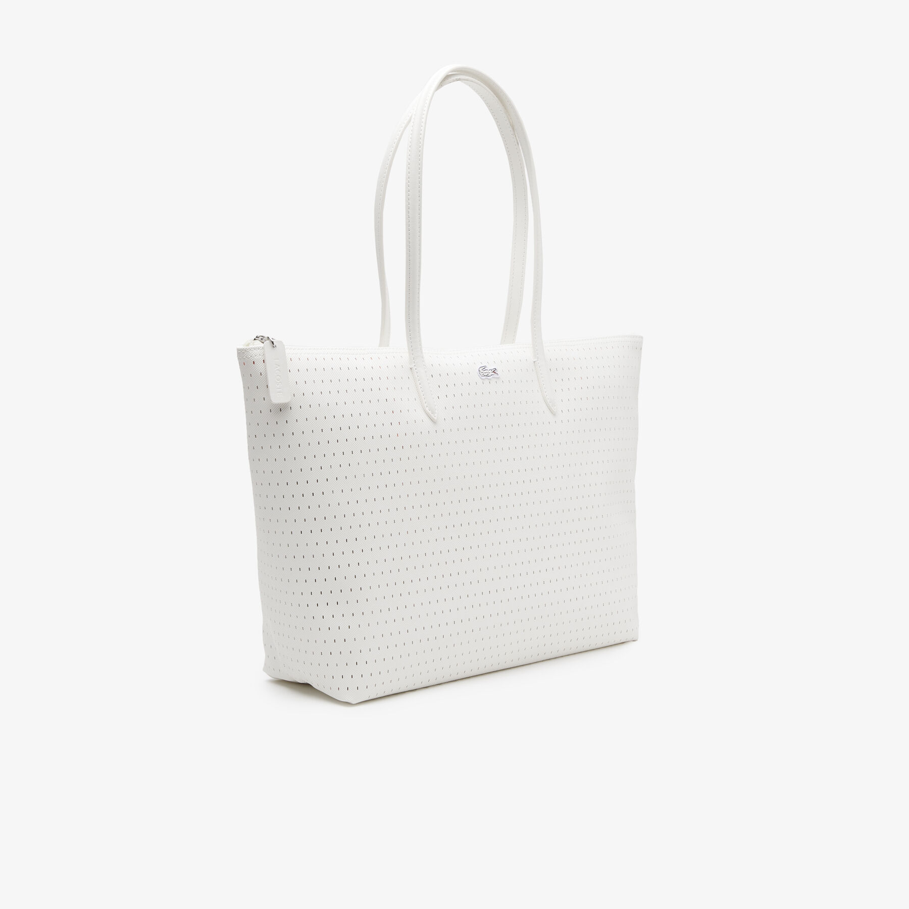 Women’s Lacoste L.12.12 Large Perforated Tote women s lacoste l 12 12 large perforated tote
