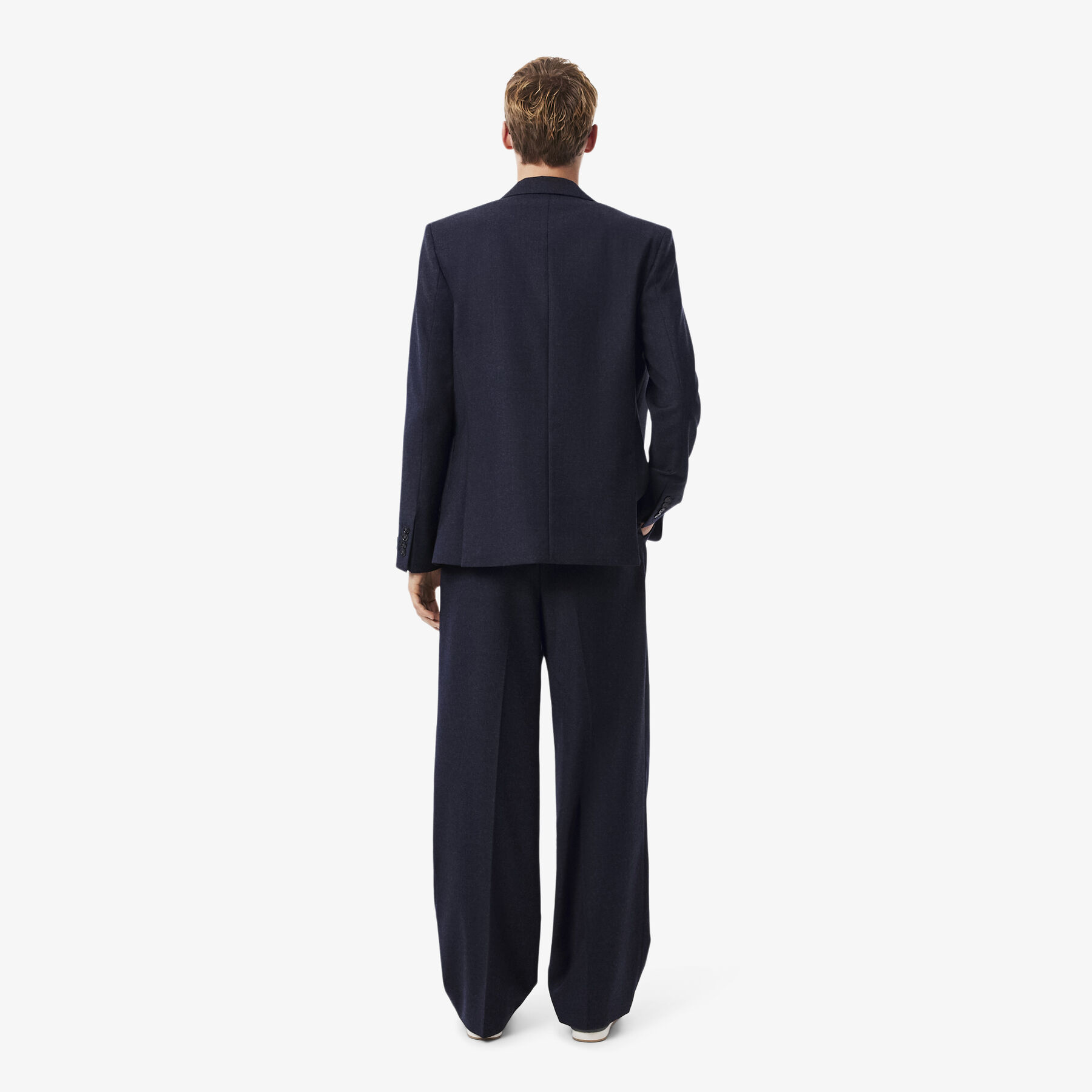 Straight Fit Felted Wool Pants lacoste straight fit felted wool pants