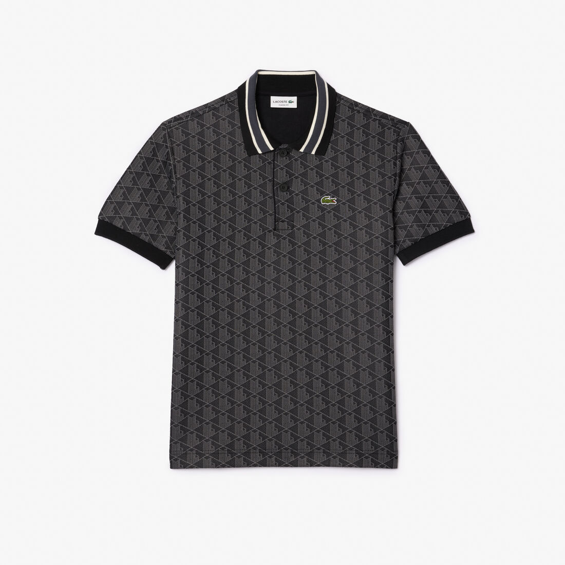 Classic Fit Monogram Jacquard Polo Shirt Classic Fit Monogram Jacquard Polo Shirt