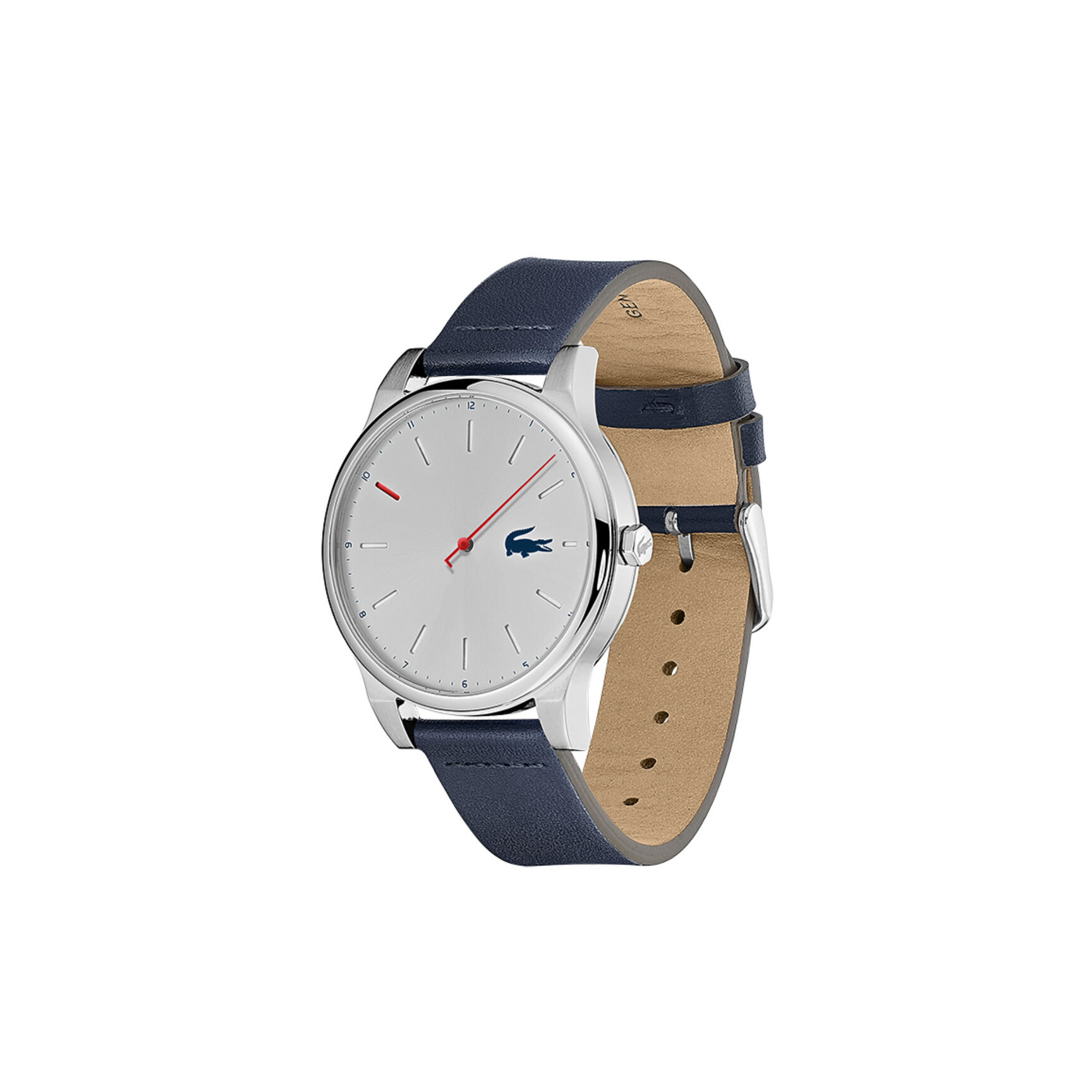 Lacoste Kyoto Mens Silver White Dial Watch Lacoste Kyoto Mens Silver White Dial Watch