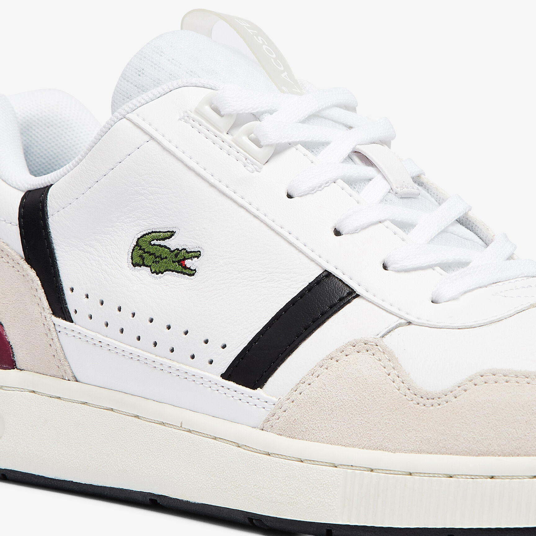 سنيكرز تي كليب جلد بتفاصيل ملونة للرجال