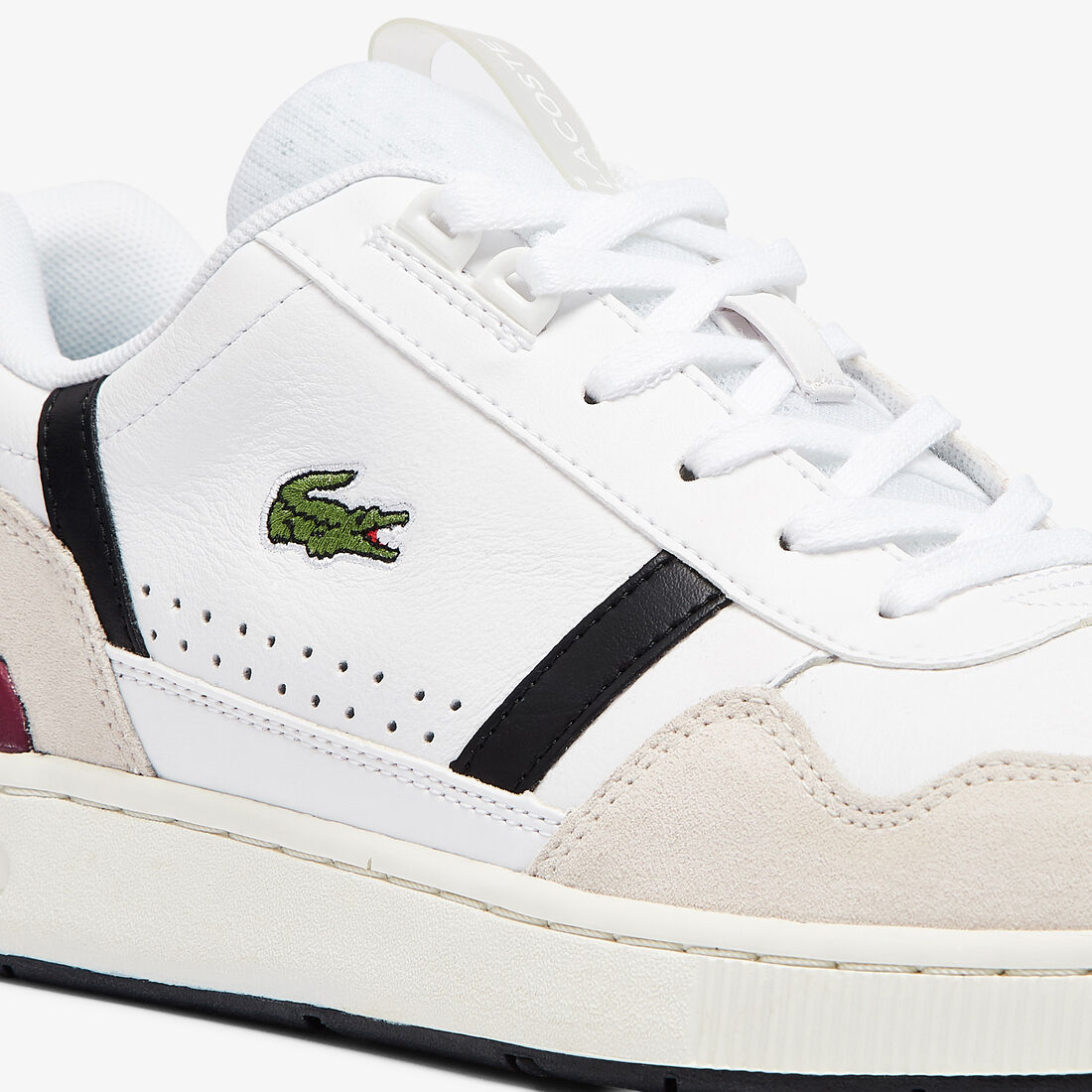 سنيكرز تي كليب جلد بتفاصيل ملونة للرجال سنيكرز تي كليب جلد بتفاصيل ملونة للرجال