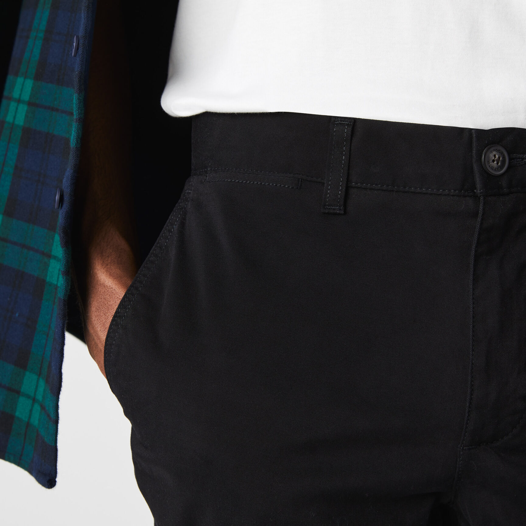 بنطال التشينو من الجبردين المرن بقصة ضيقة للرجال بنطال التشينو من الجبردين المرن بقصة ضيقة للرجال