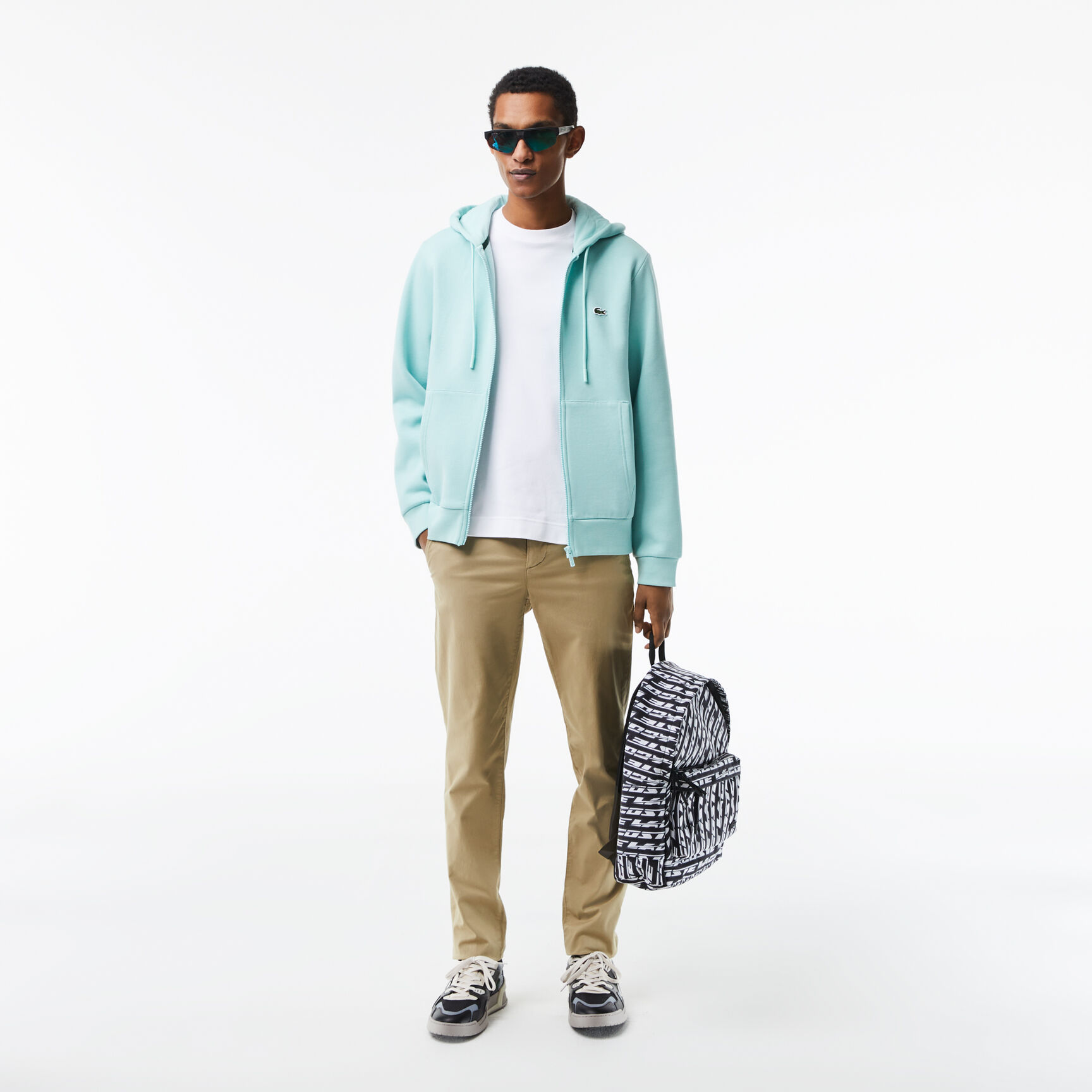 حقيبة ظهر لاكوست بطبعة شعار الماركة للرجال مجموعة Néocroc