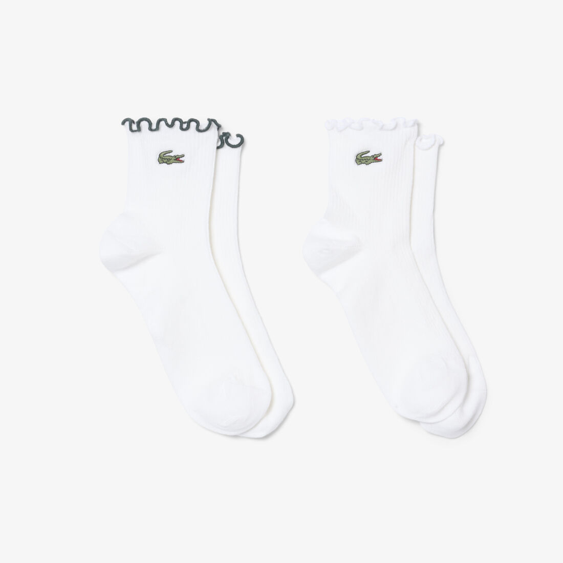2-Pack Frilled Socks lacoste 2 pack frilled socks