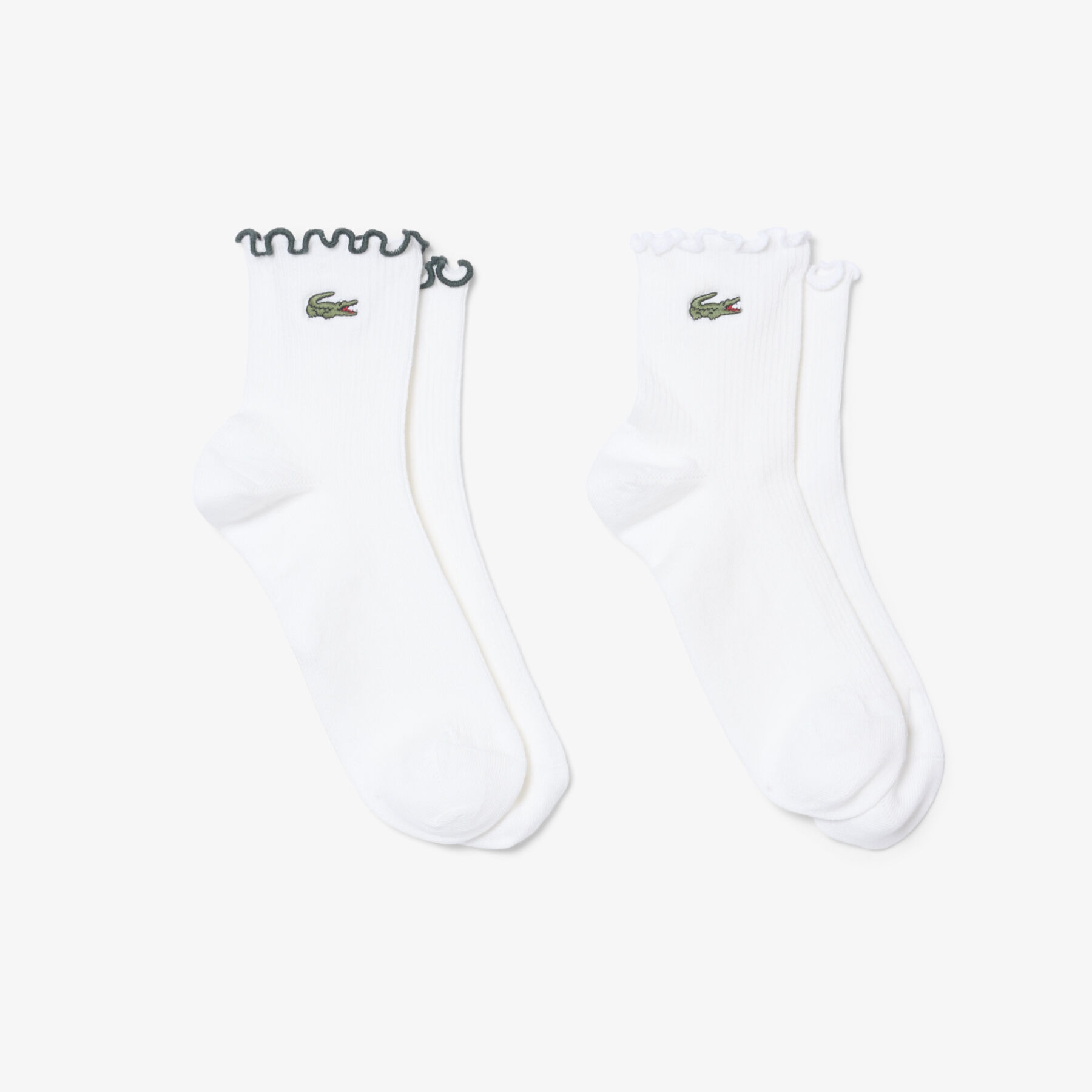 2-Pack Frilled Socks lacoste 2 pack frilled socks