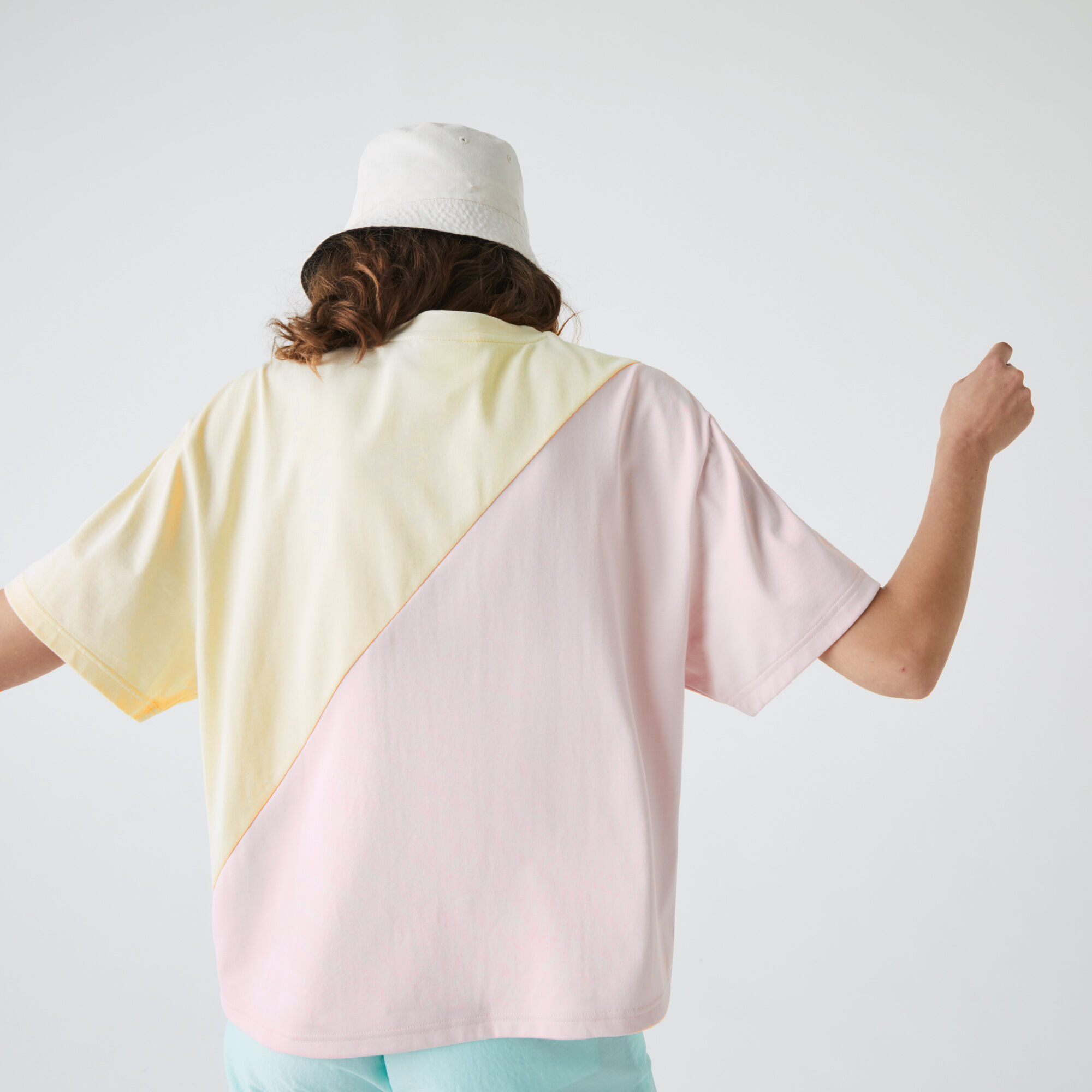 Women’s Lacoste LIVE Loose Bicolour Cotton T-shirt
