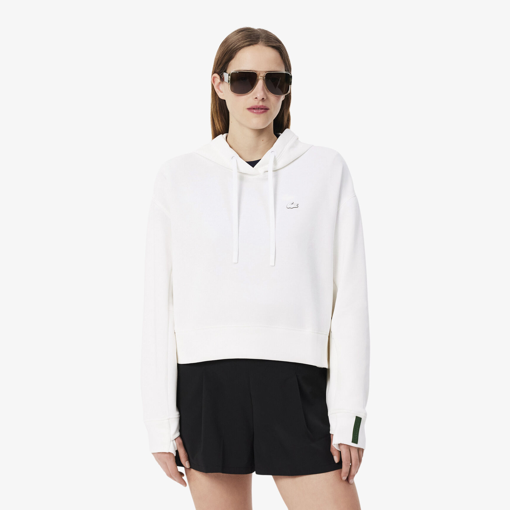 Short Cut Cotton Hoodie