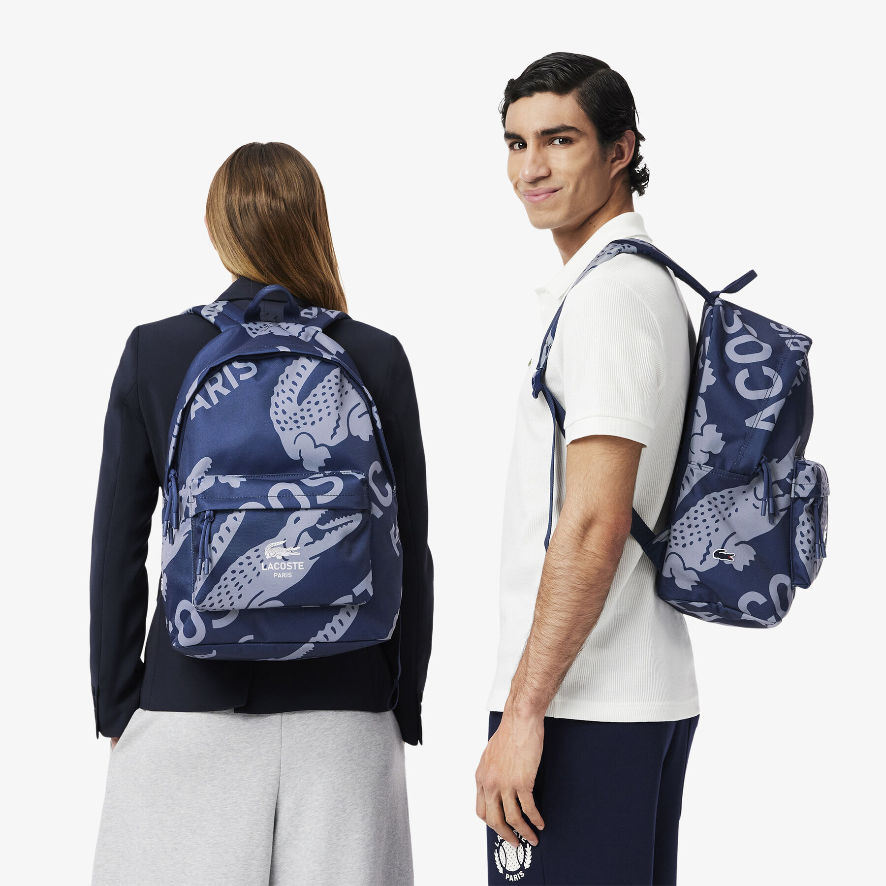 Neocroc Printed Backpack lacoste neocroc printed backpack