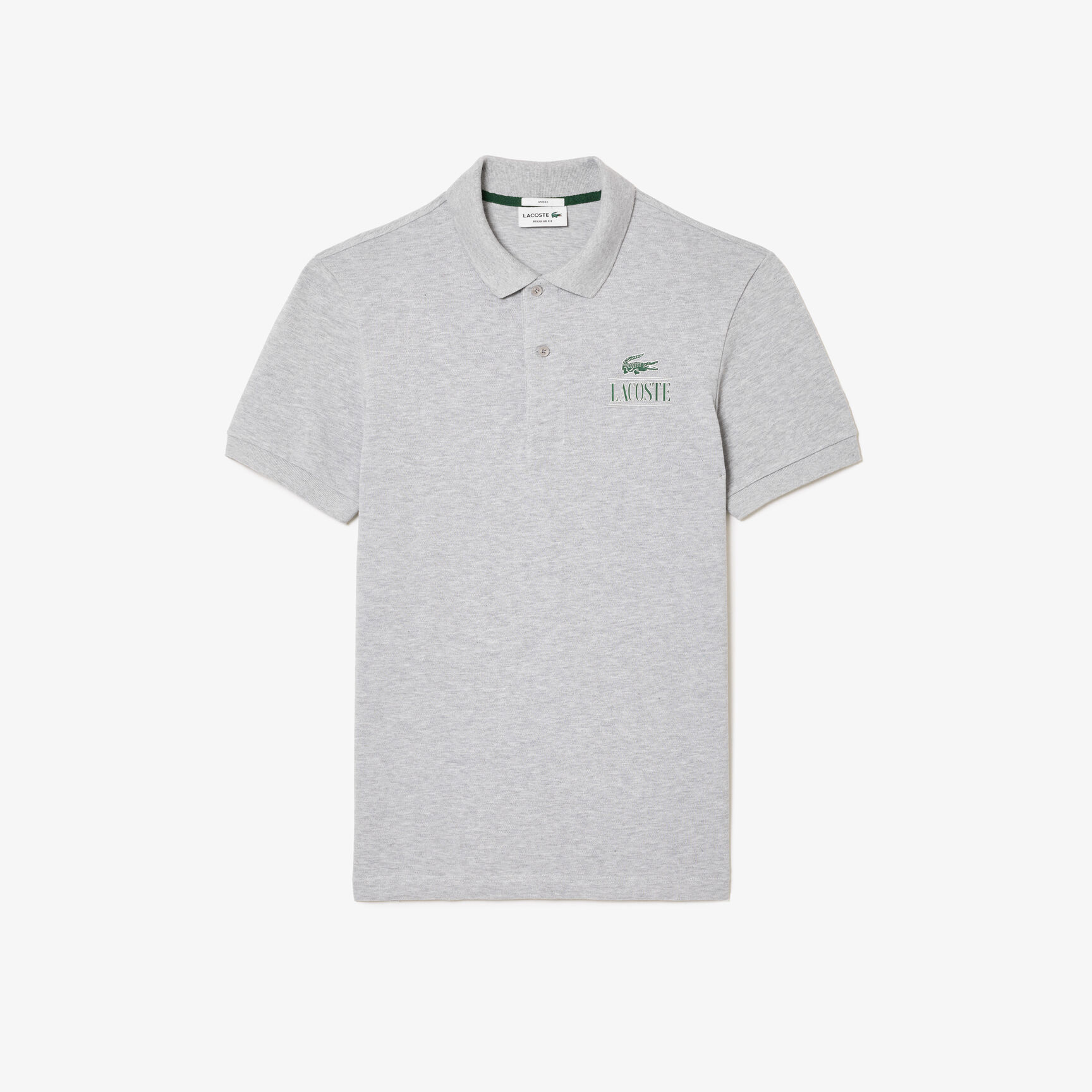 Lacoste Signature Print Stretch Pique Polo Shirt