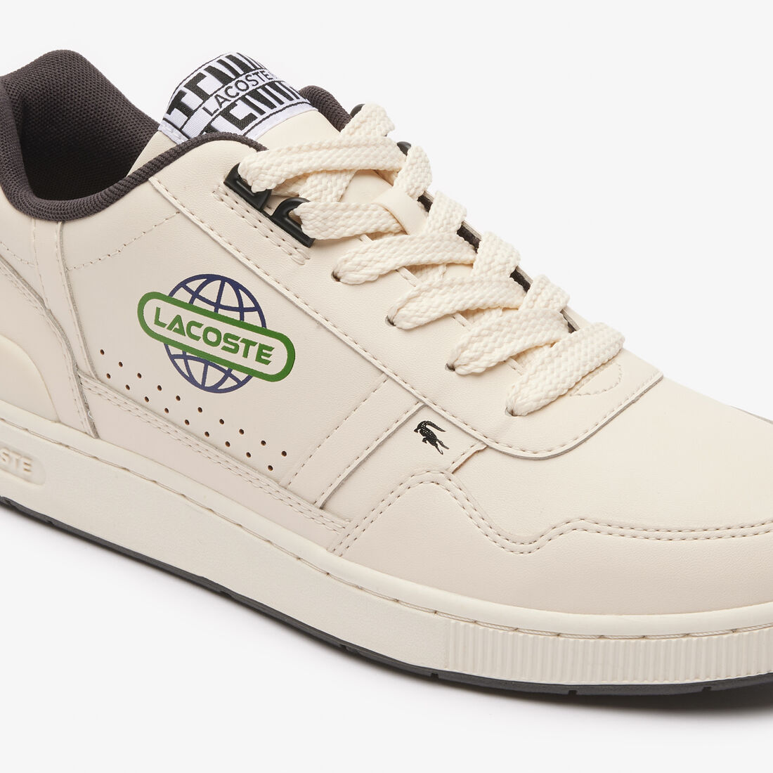 سنيكرز تي كليب جلد مزين برسمة الكرة الأرضية للرجال سنيكرز تي كليب جلد مزين برسمة الكرة الأرضية للرجال