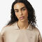 lacoste relaxed fit satin polo shirt