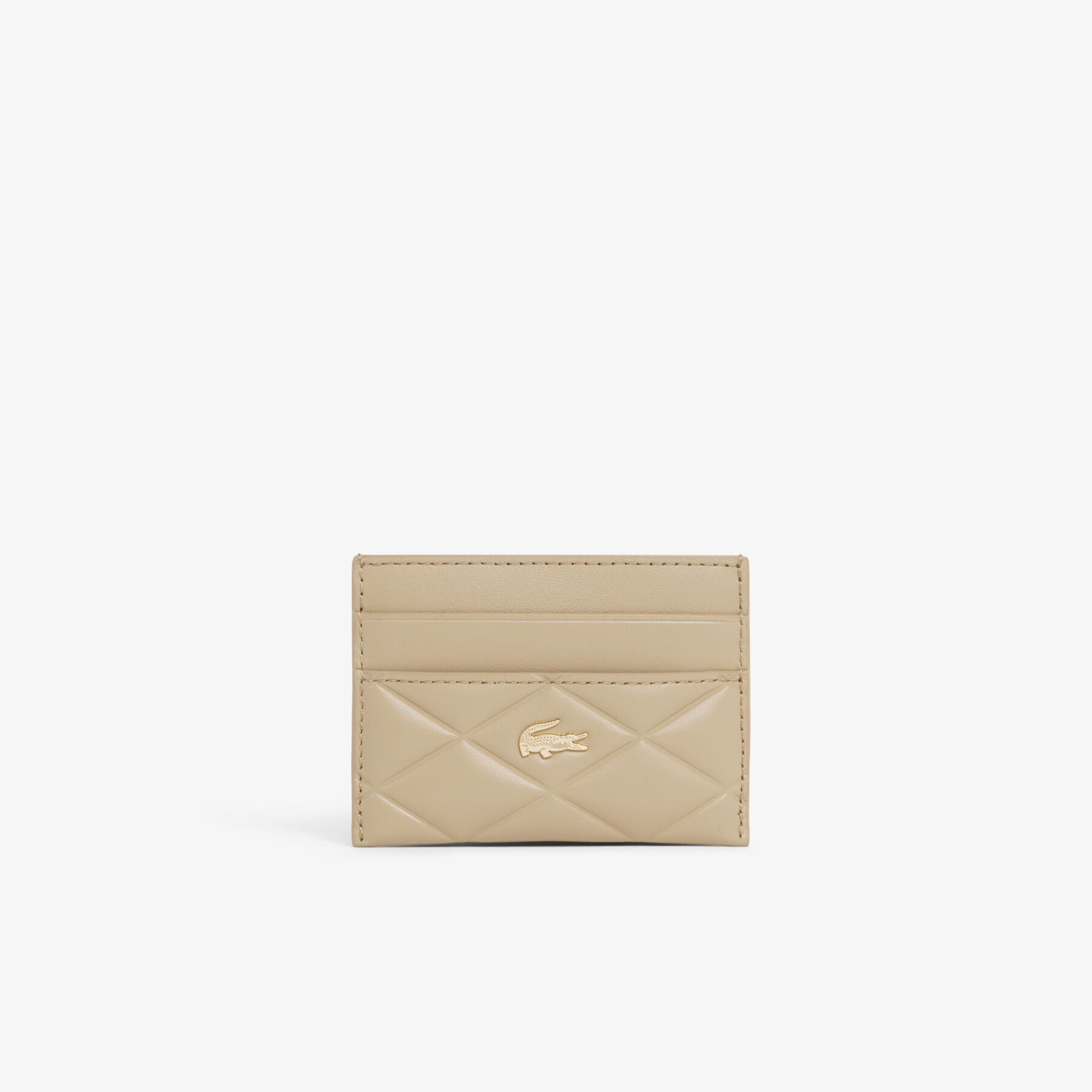 lacoste crocodelle leather cardholder