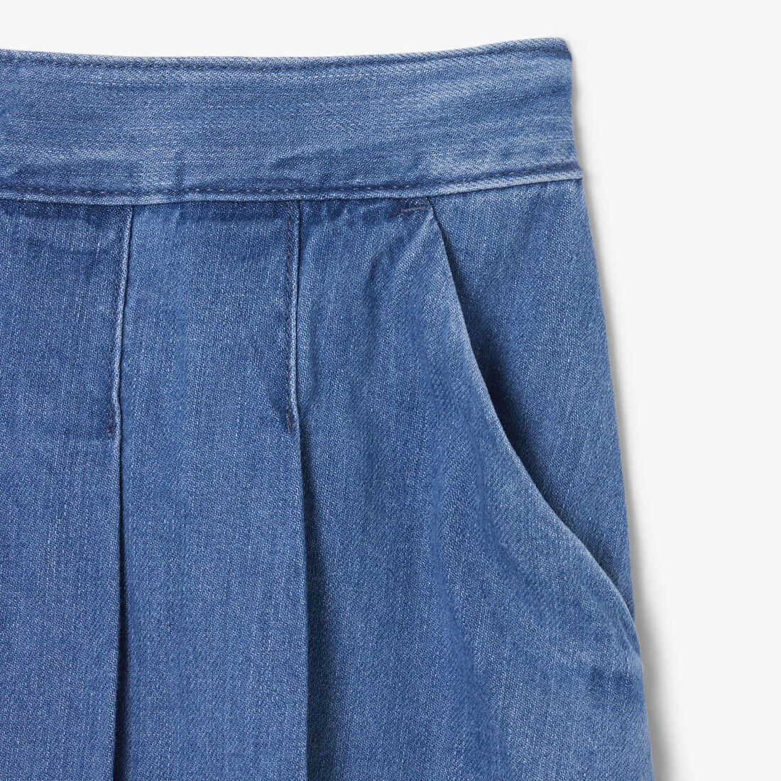 Pleated Denim Skort lacoste pleated denim skort