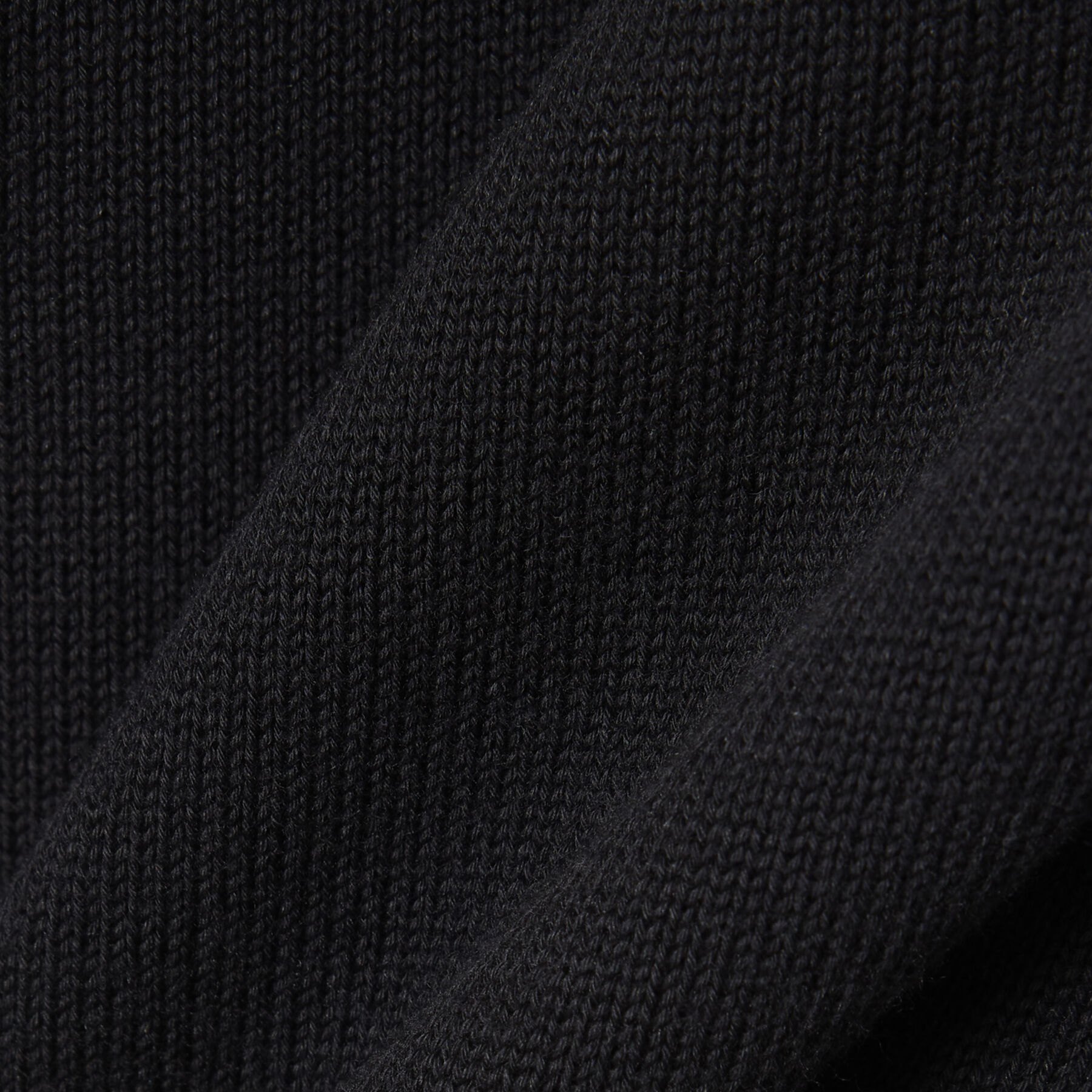 Zipped High Neck Cotton Sweater