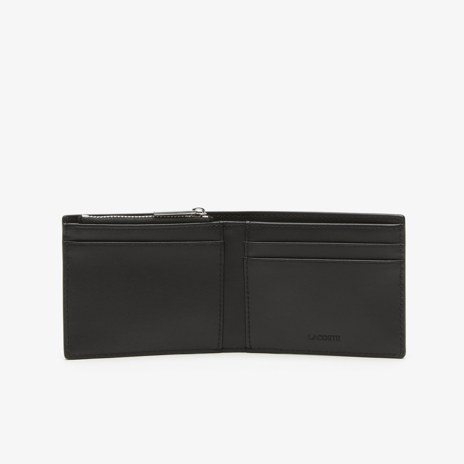 men s lacoste small zipped wallet with rfid protection
