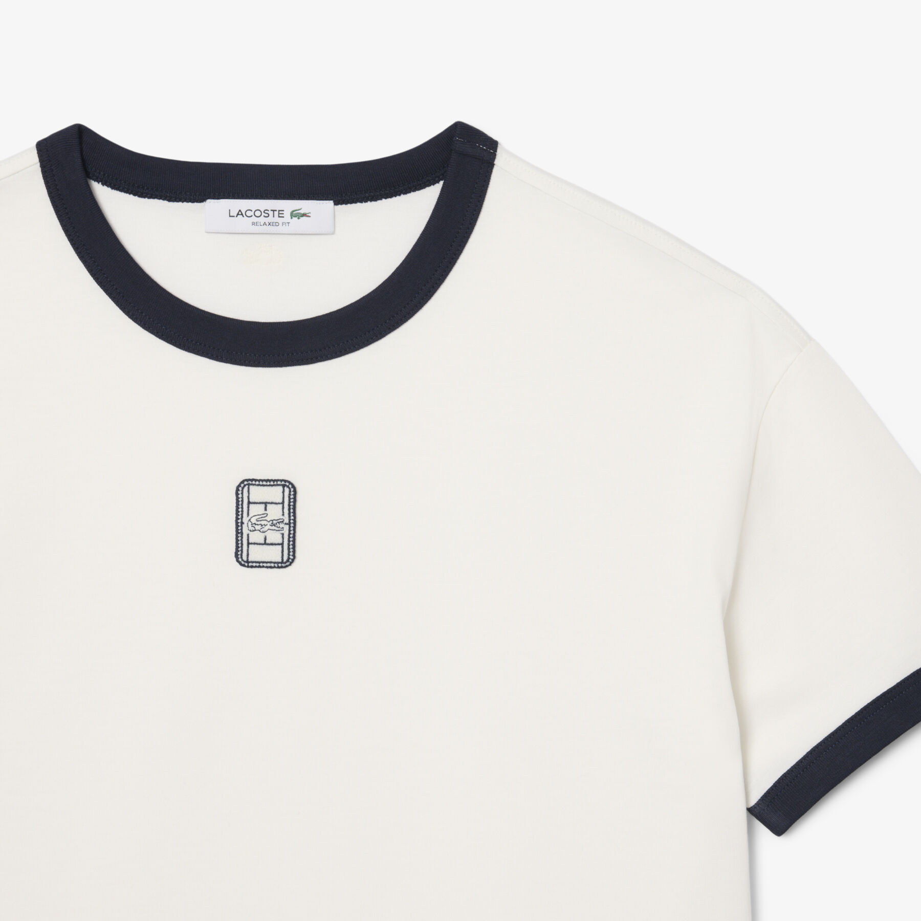 Embroidered Badge Jersey T-shirt lacoste embroidered badge jersey t shirt
