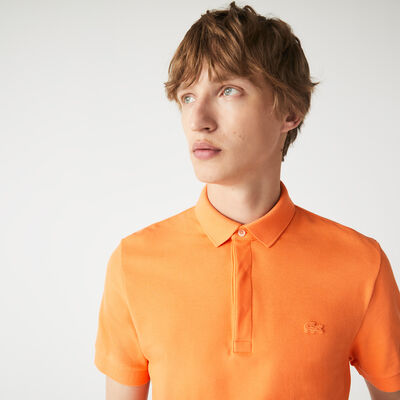 Men's Lacoste Paris Polo Shirt Regular Fit Stretch Cotton Piqué
