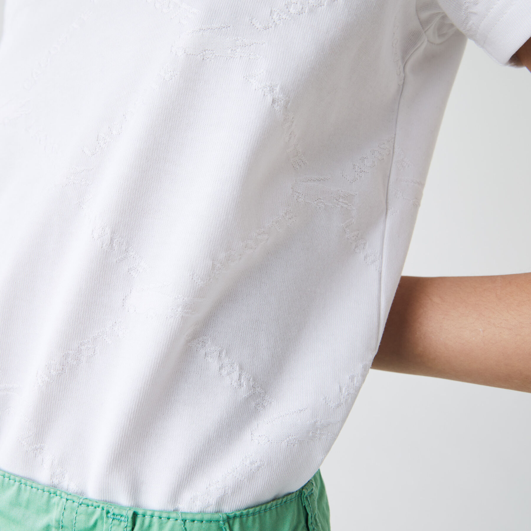 Women’s Lacoste LIVE Crew neck Monogram Patterned T-shirt women s lacoste live crew neck monogram patterned t shirt