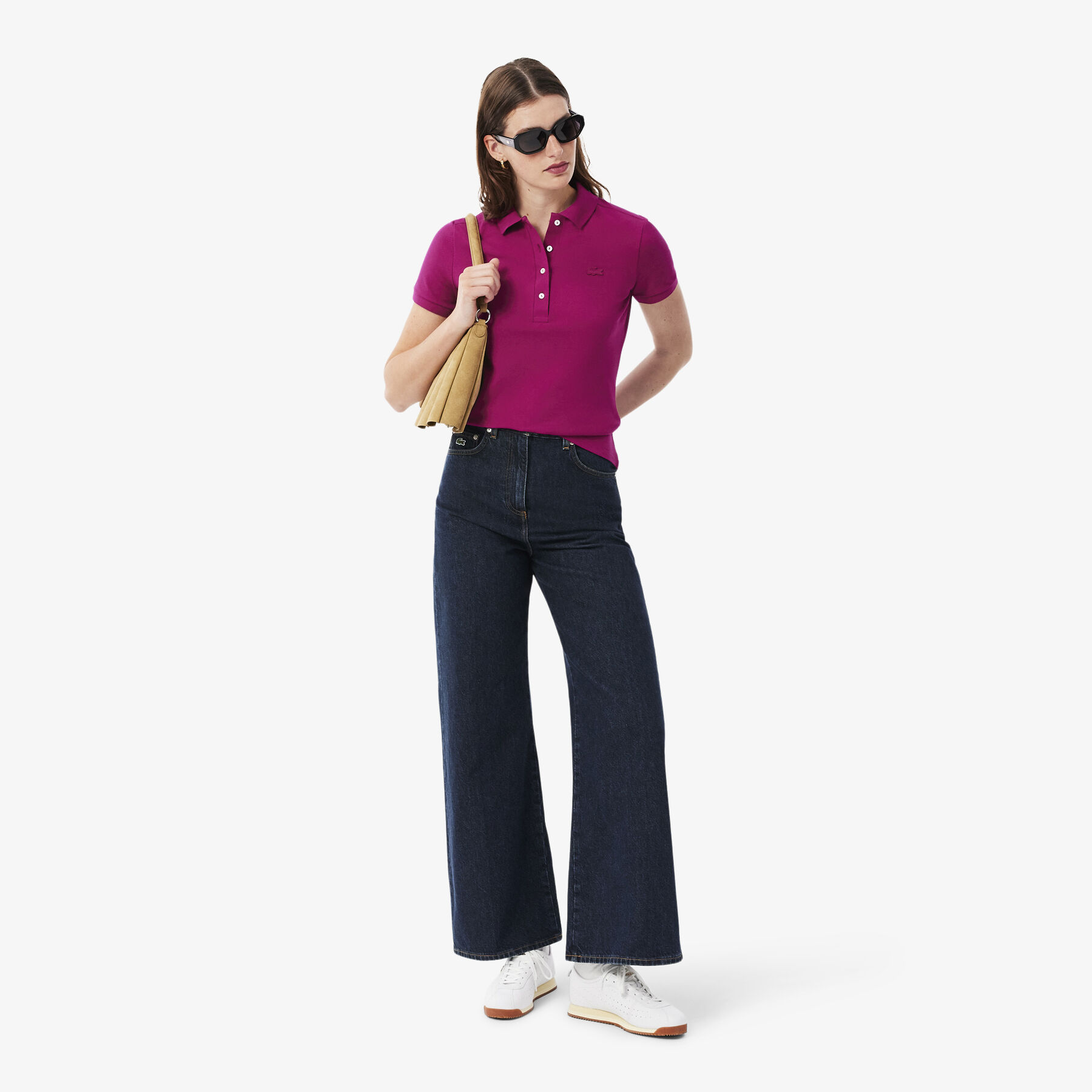 L.12.D Slim Fit Stretch Petit Pique Polo Shirt lacoste l 12 d slim fit stretch petit pique polo shirt