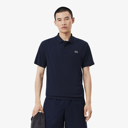 Men's Lacoste Sport Breathable Run-resistant Interlock Polo Shirt
