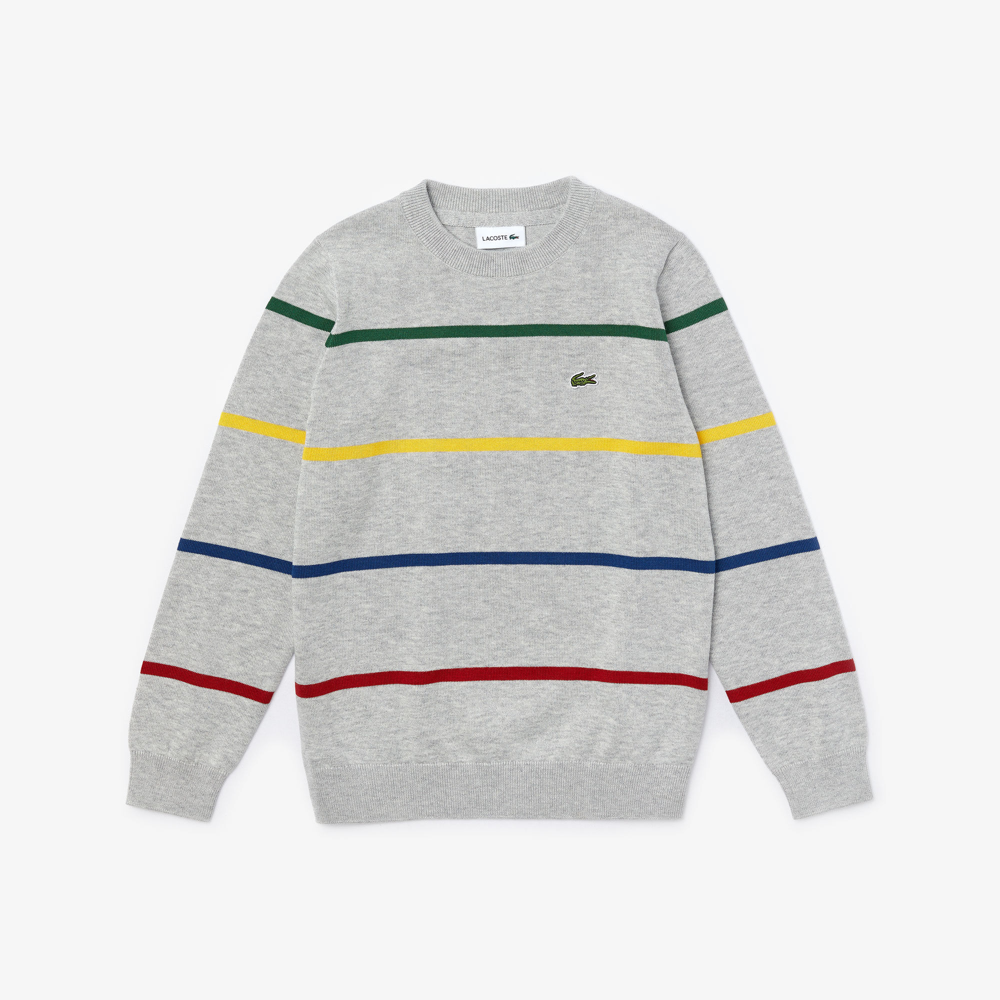 Boys' Coloured Stripe Cotton Blend Sweater