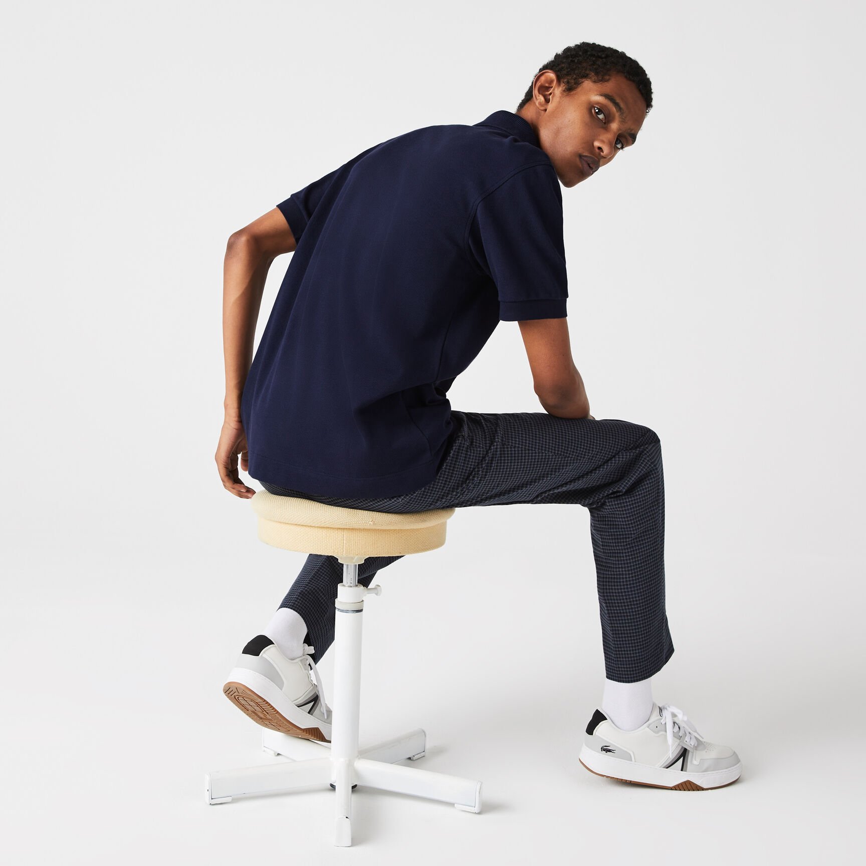 تيشيرت بولو لاكوست قطن عضوي بقصة كلاسيكية للرجال مجموعة Made in France تيشيرت بولو لاكوست قطن عضوي بقصة كلاسيكية للرجال مجموعة Made in France