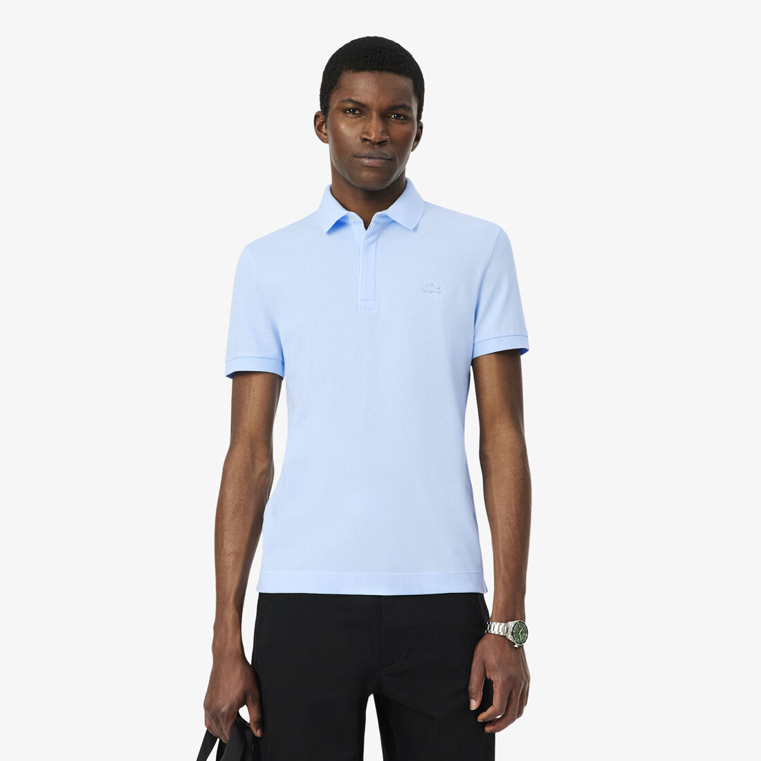 lacoste regular fit paris stretch pique polo shirt