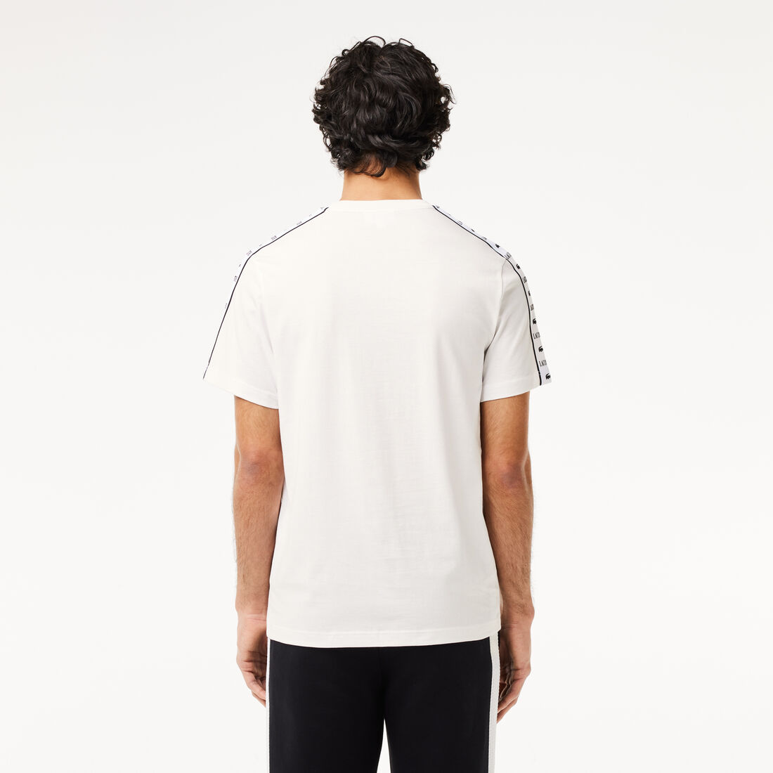 Cotton Jersey Logo Stripe T-shirt Cotton Jersey Logo Stripe T-shirt