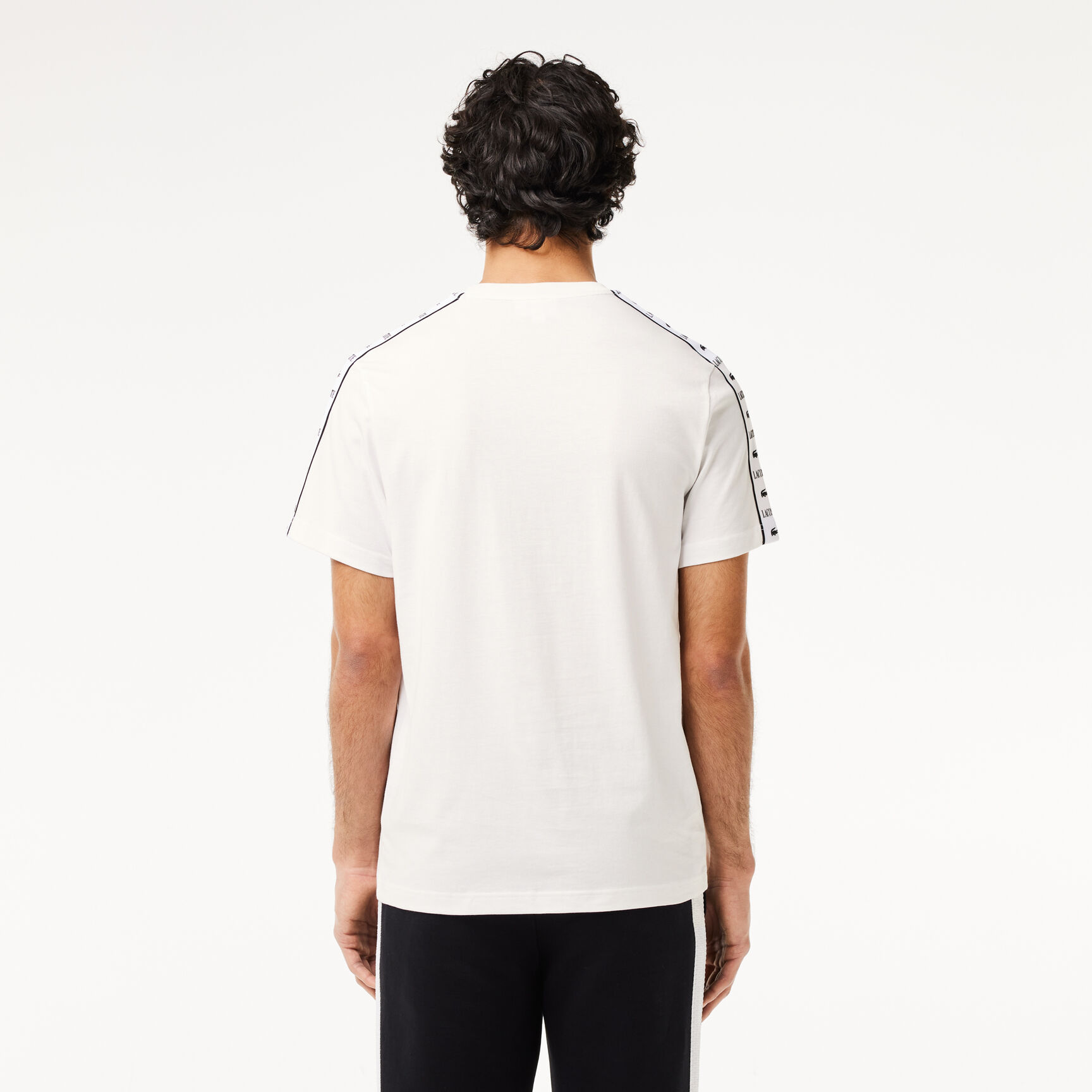 Cotton Jersey Logo Stripe T-shirt Cotton Jersey Logo Stripe T-shirt
