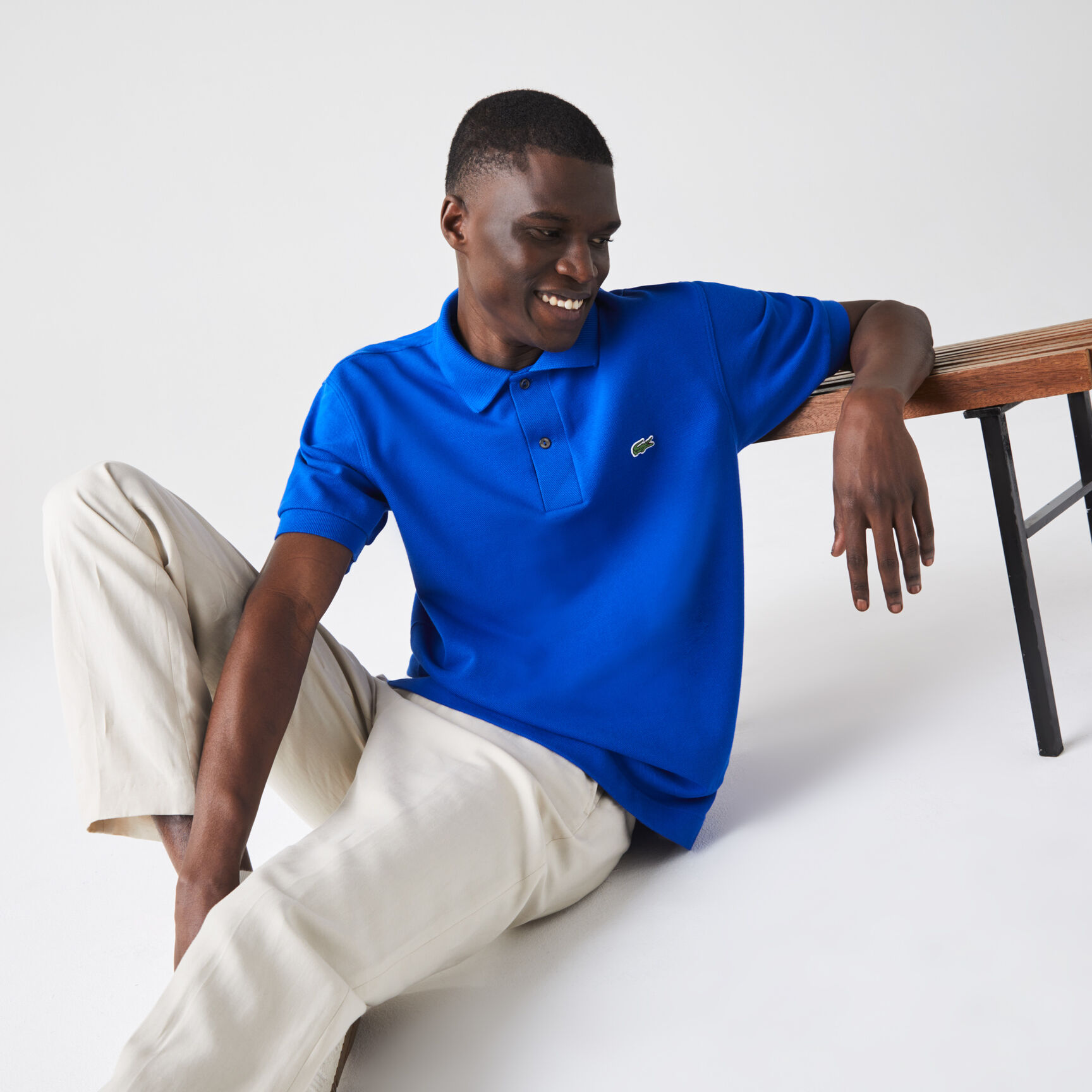 تيشيرت بولو لاكوست بيكيه قطن عضوي بقصة كلاسيكية للرجال مجموعة L.12.12