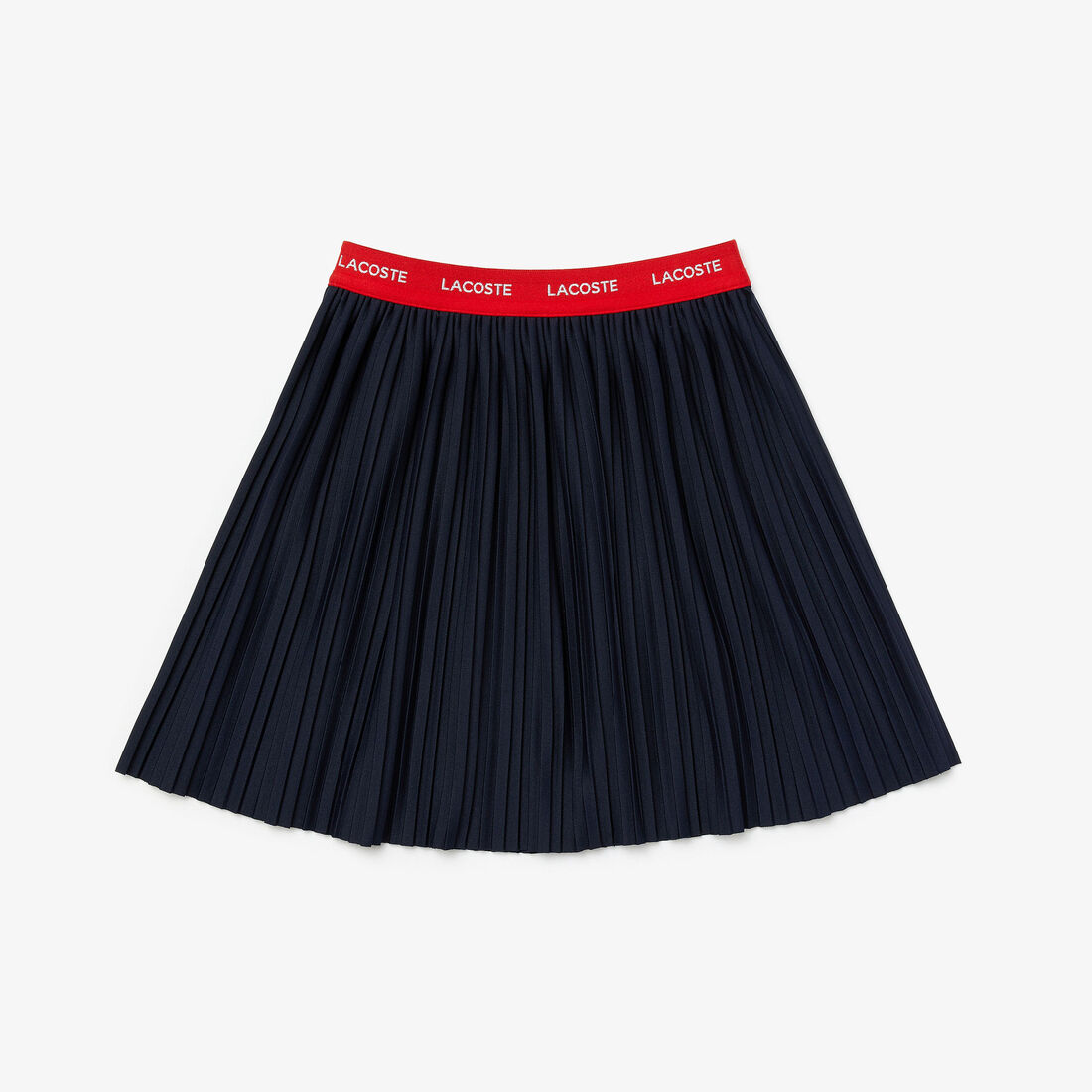 Girls' Contrast Waistband Pleated Knit Skirt Girls' Contrast Waistband Pleated Knit Skirt