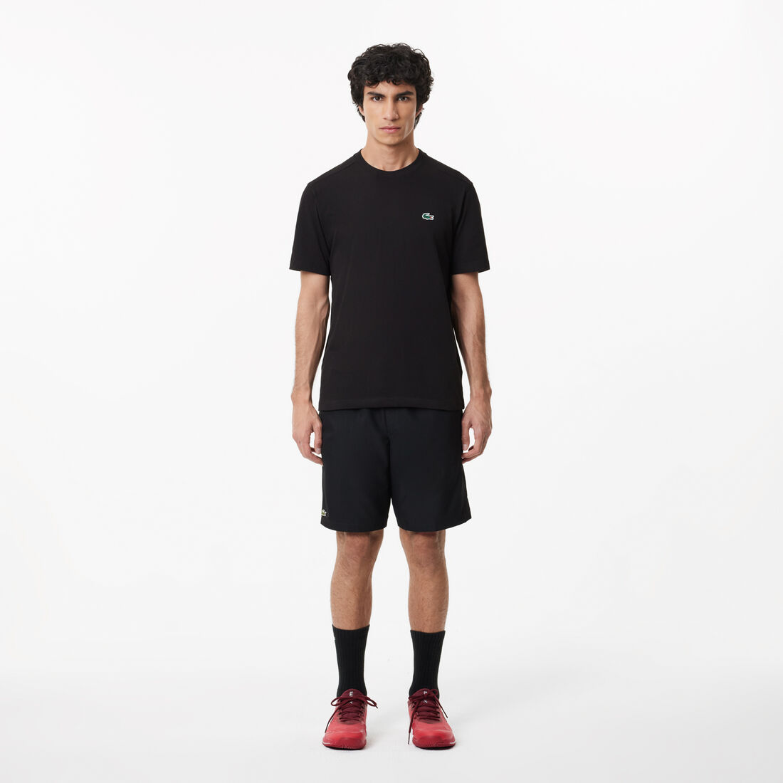 Buy Men's Lacoste SPORT tennis shorts in solid diamond weave taffeta