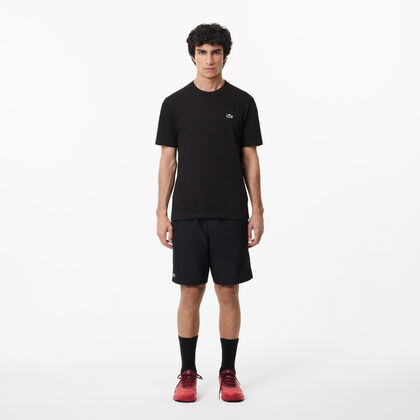 شورت تنس تفتا منسوج بنقشة معيّنات سادة للرجال مجموعة Lacoste Sport