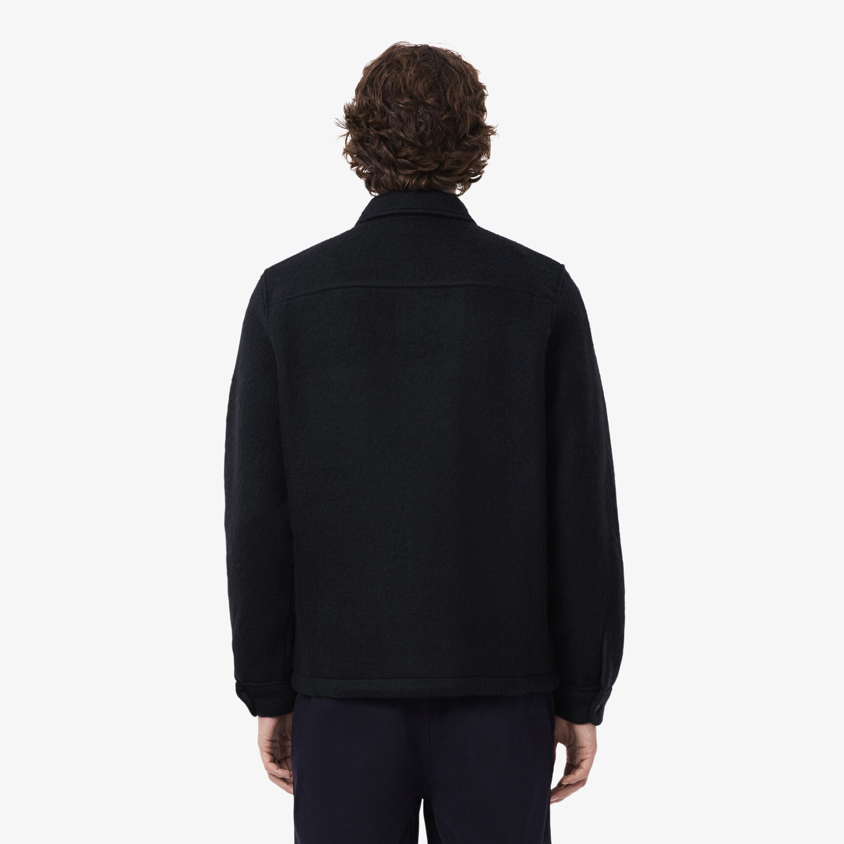 Wool Blend Felt Overshirt