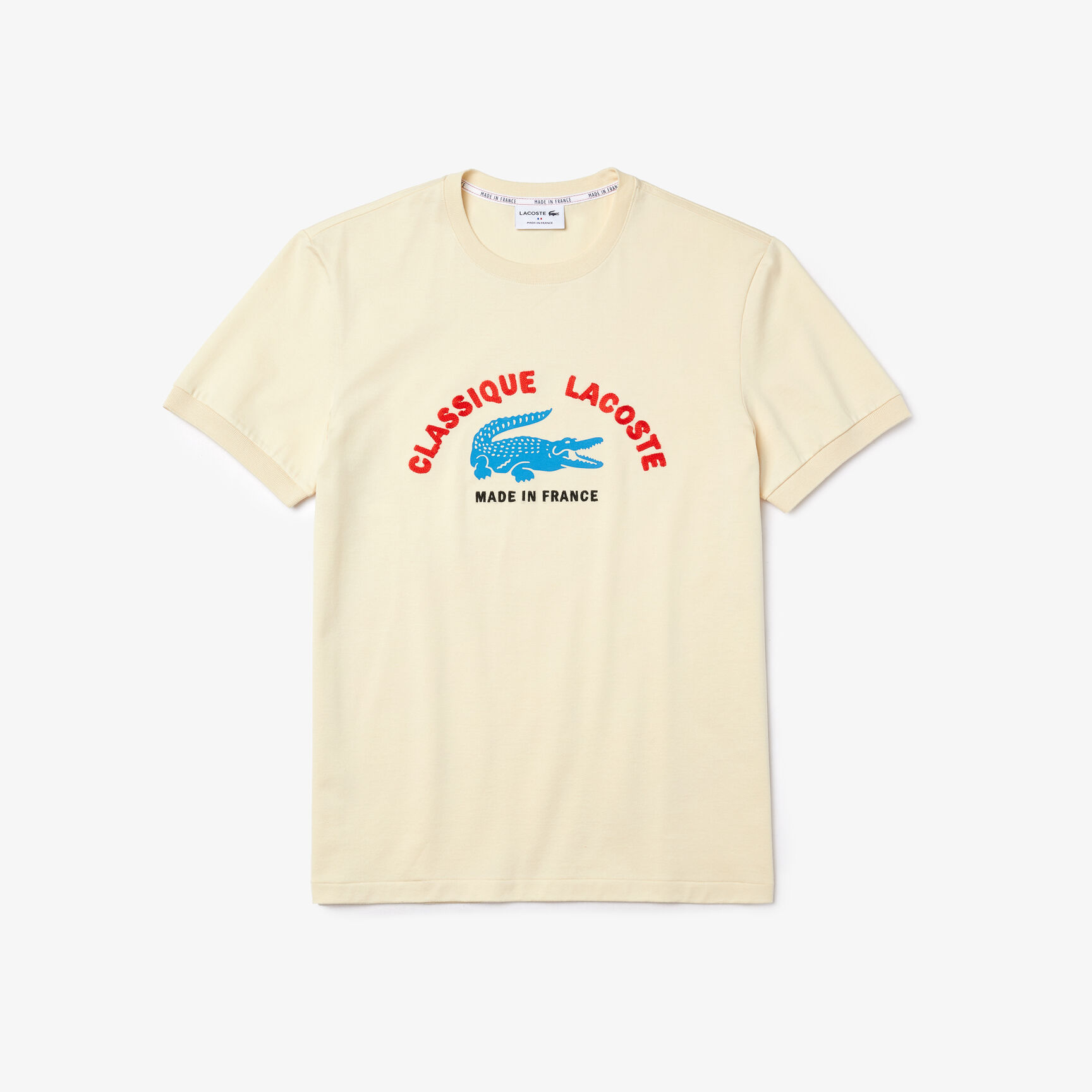 تي شيرت القطن العضوي المطرز للرجال مجموعة Made in France تي شيرت القطن العضوي المطرز للرجال مجموعة Made in France