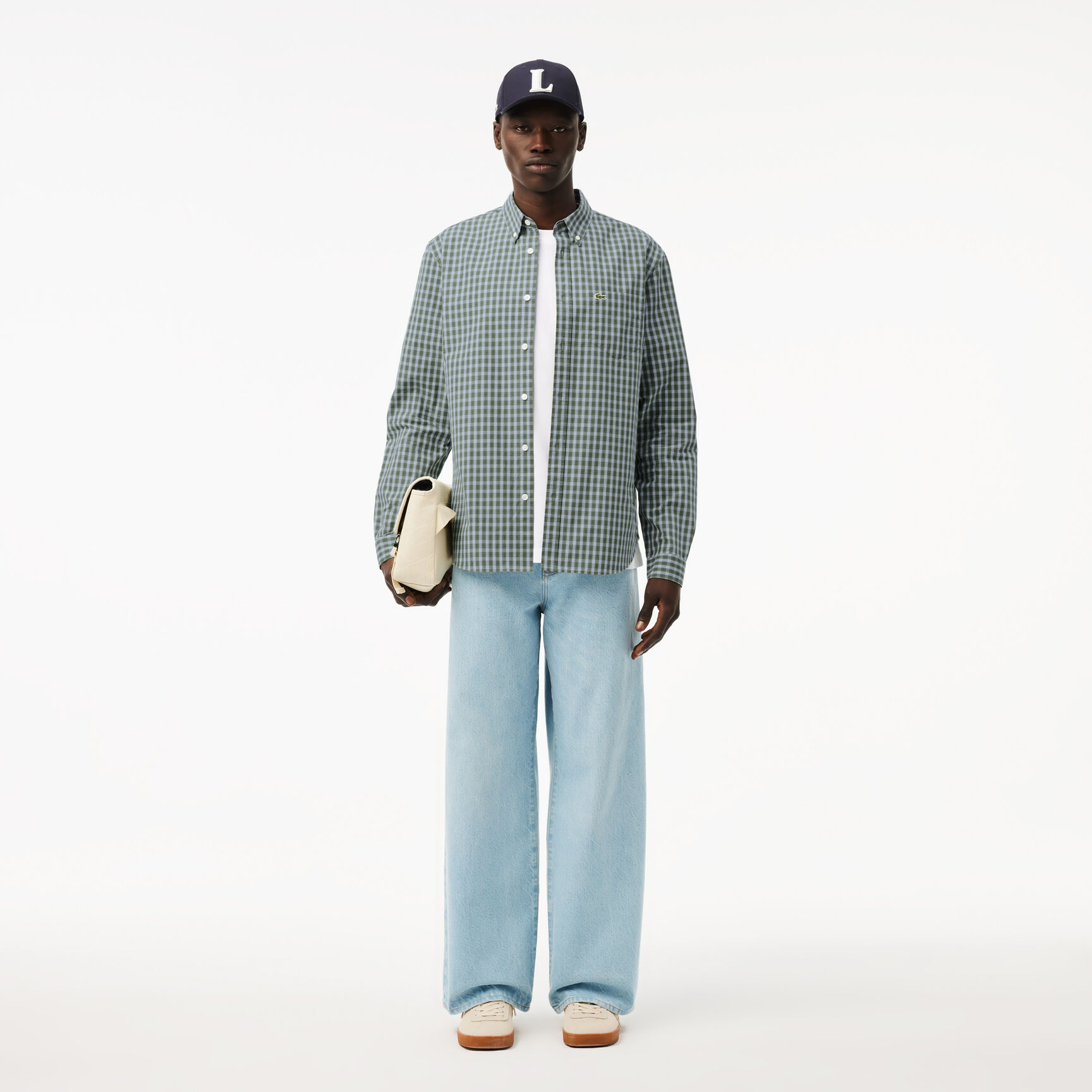 قميص بوبلين مربع