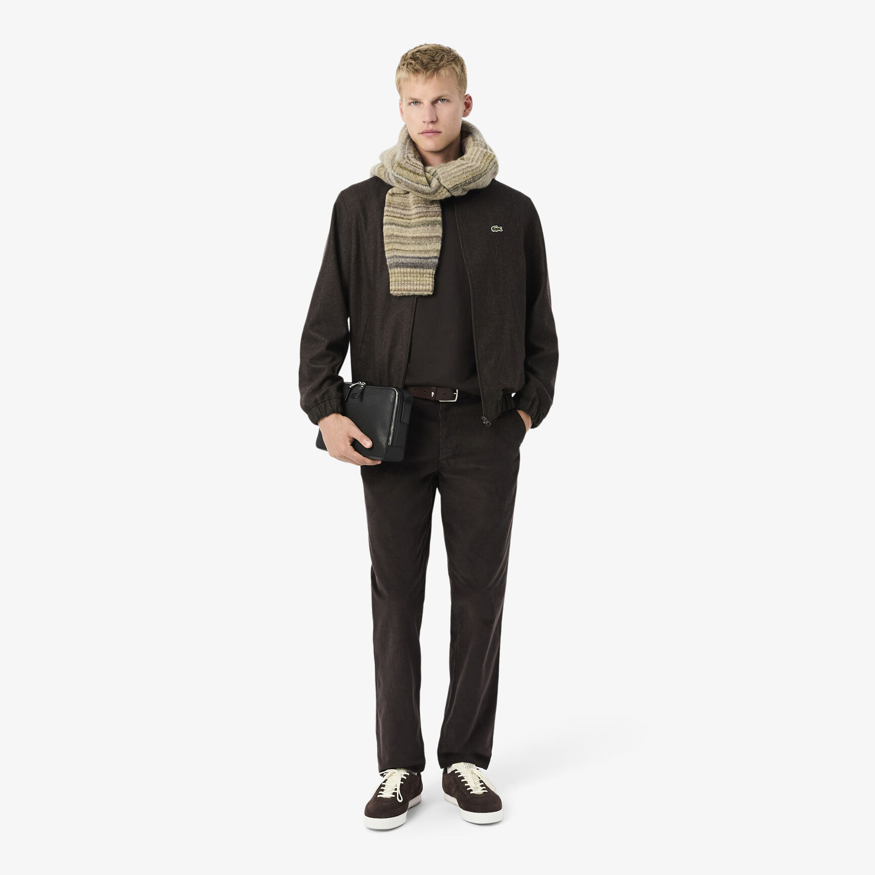 حقيبة كروس شانتاكو من الجلد غير اللامع بسحاب للجنسين