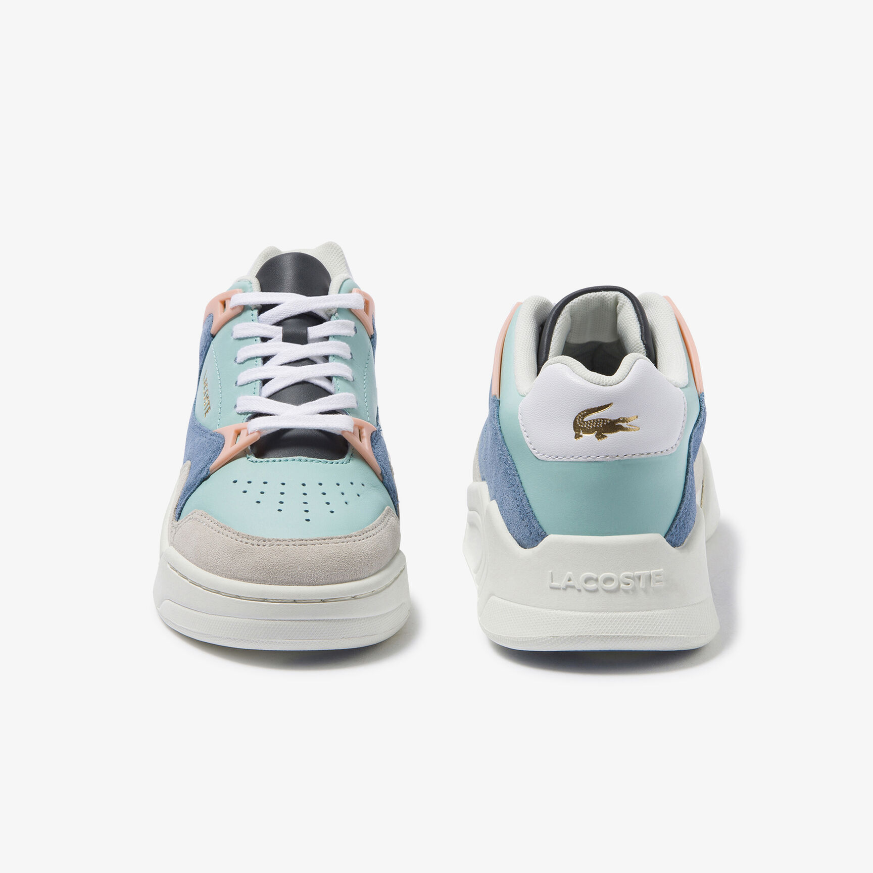 Women's Court Slam Leather and Suede Sneakers