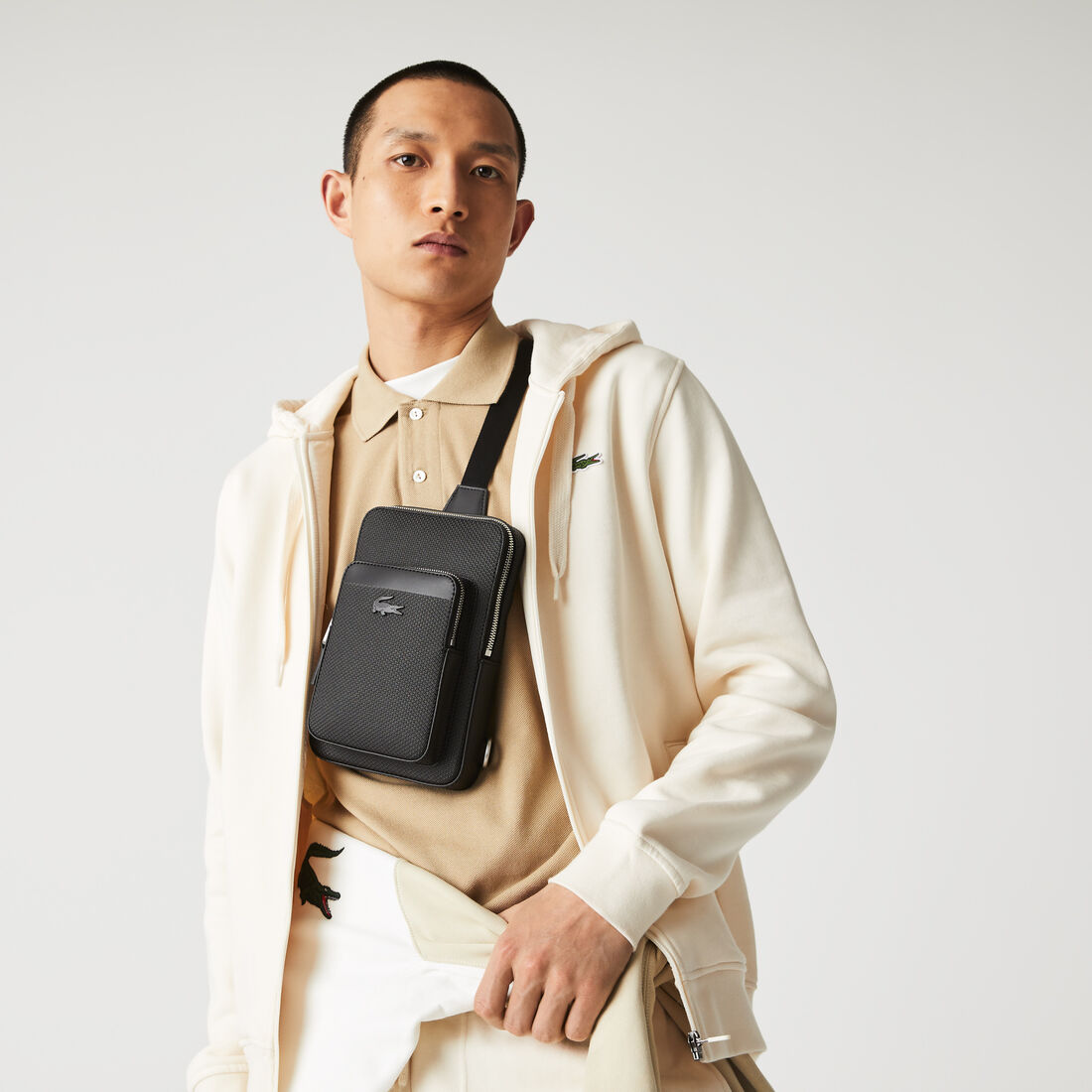 Men's Chantaco Piqué Leather Body Bag