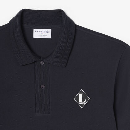 French Made Classic Fit Badge Polo Shirt French Made Classic Fit Badge Polo Shirt