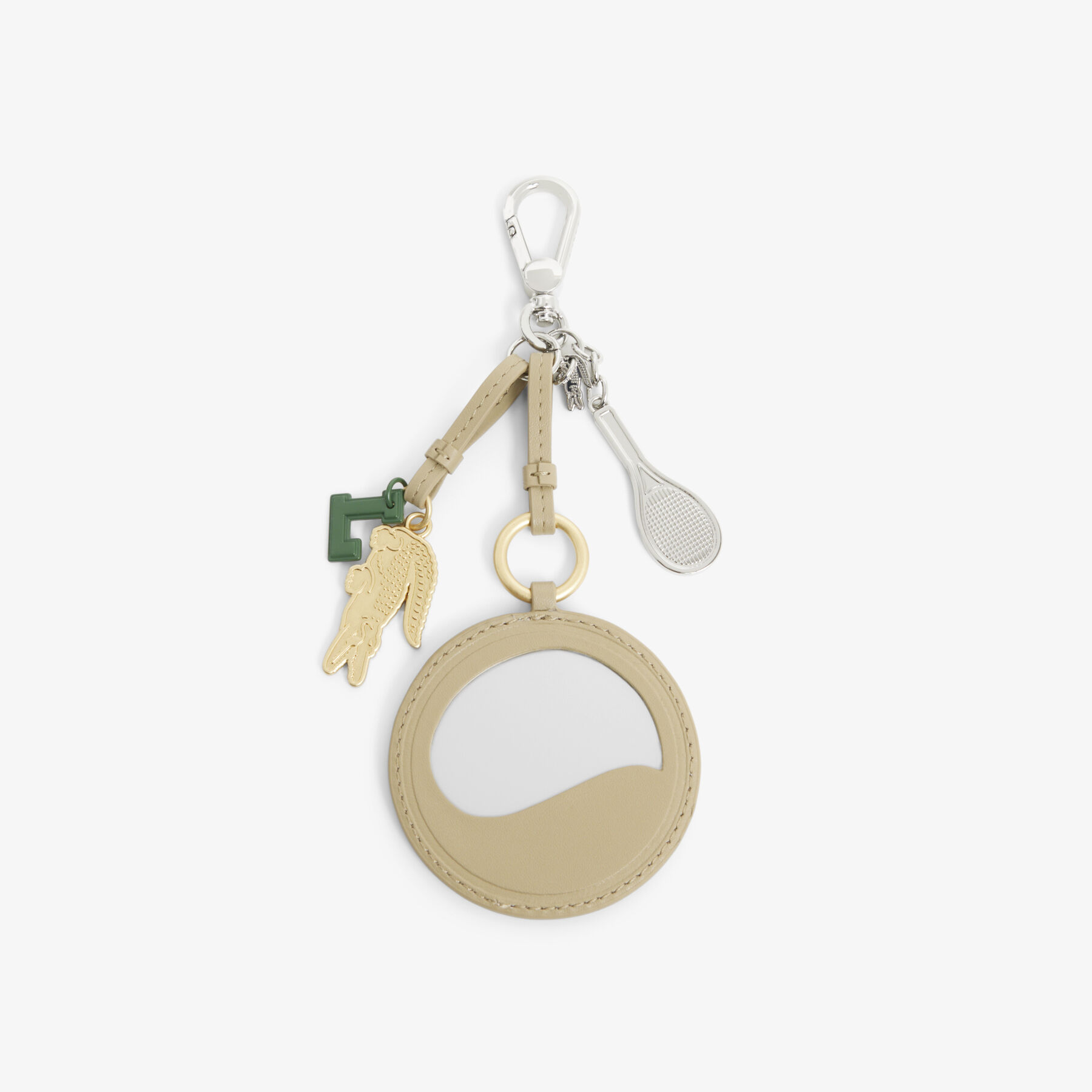 lacoste tennis racket mirror l charms key ring