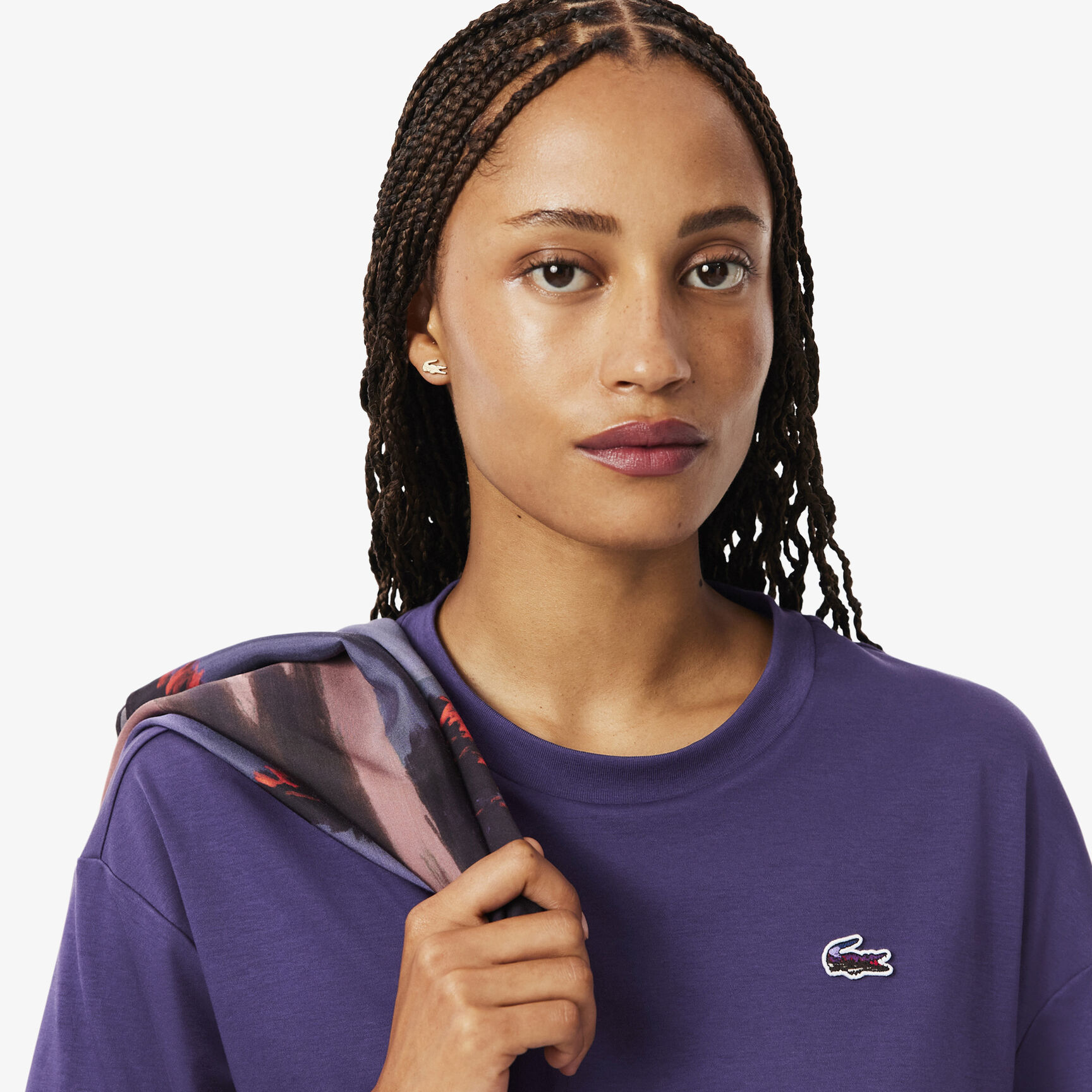 تي شيرت مريح بنقشة تمساح